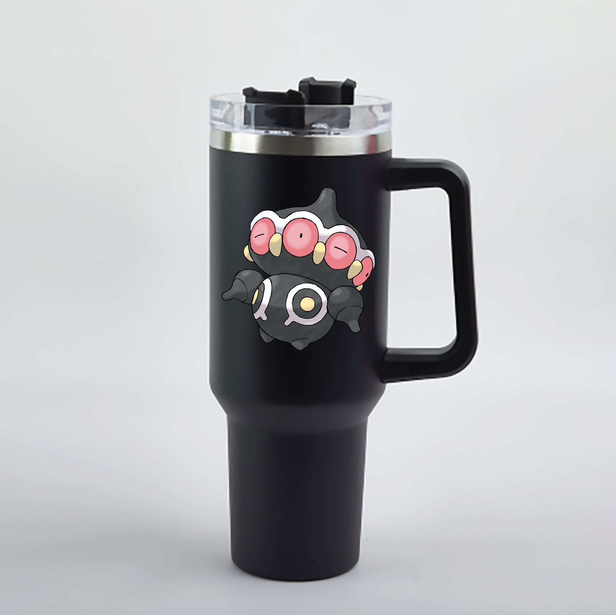 （画像用） ポケットモンスター Pokémon 1200mL車用タンブラー - クリスタルステッカー（プラスチックストロー付き）