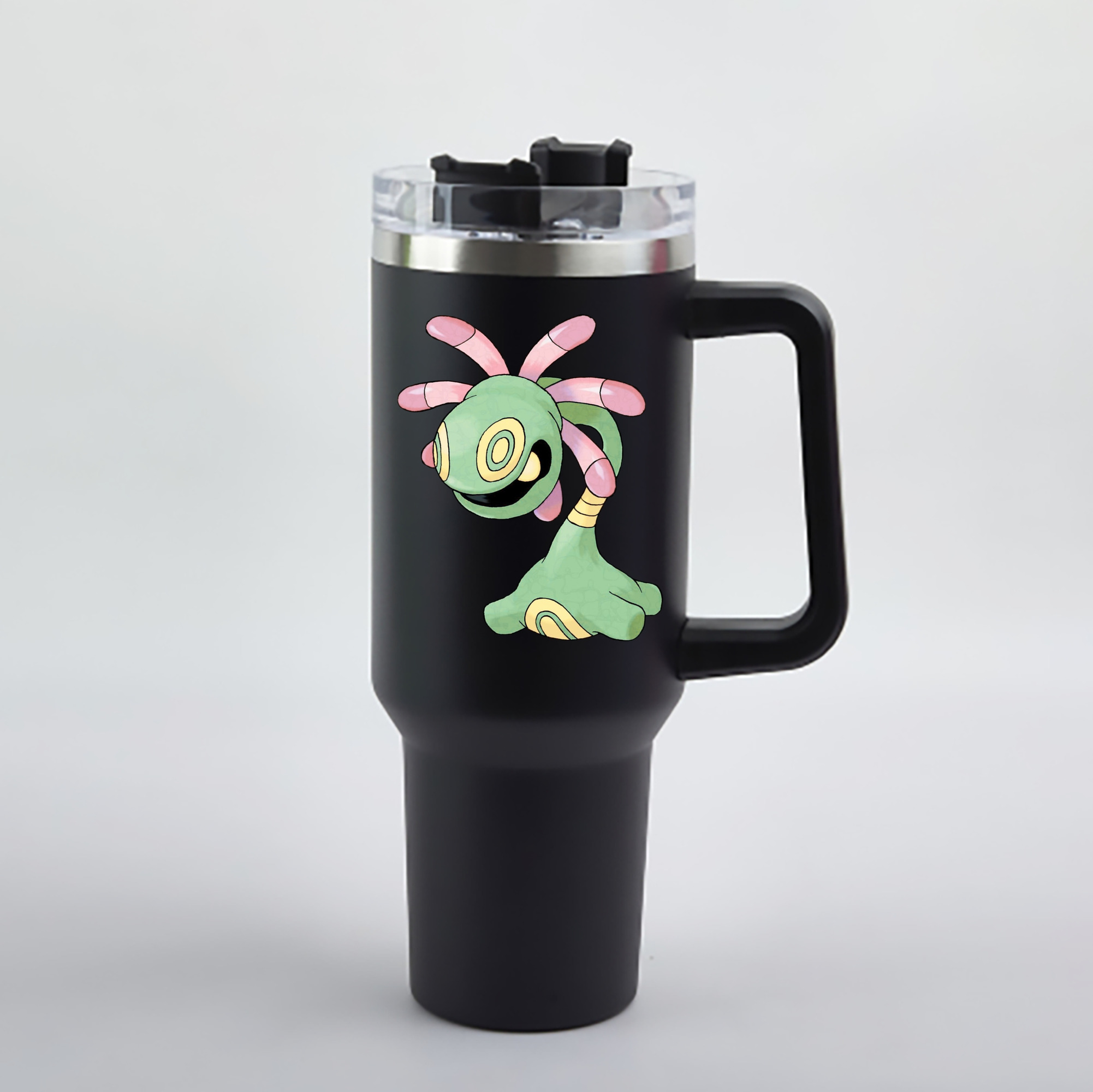 （画像用） ポケットモンスター Pokémon 1200mL車用タンブラー - クリスタルステッカー（プラスチックストロー付き）