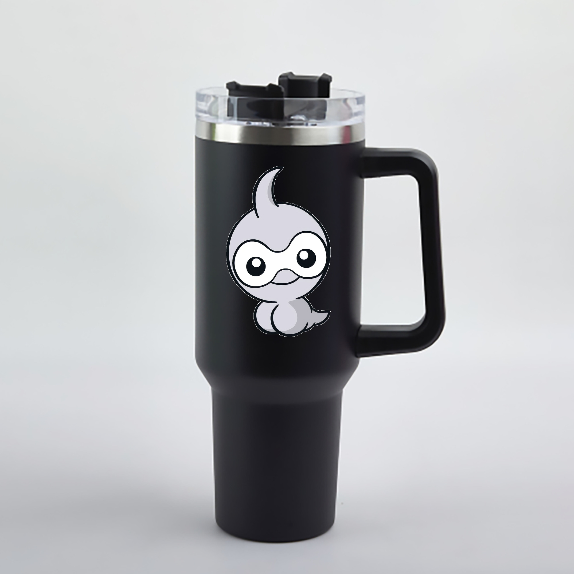 （画像用） ポケットモンスター Pokémon 1200mL車用タンブラー - クリスタルステッカー（プラスチックストロー付き）