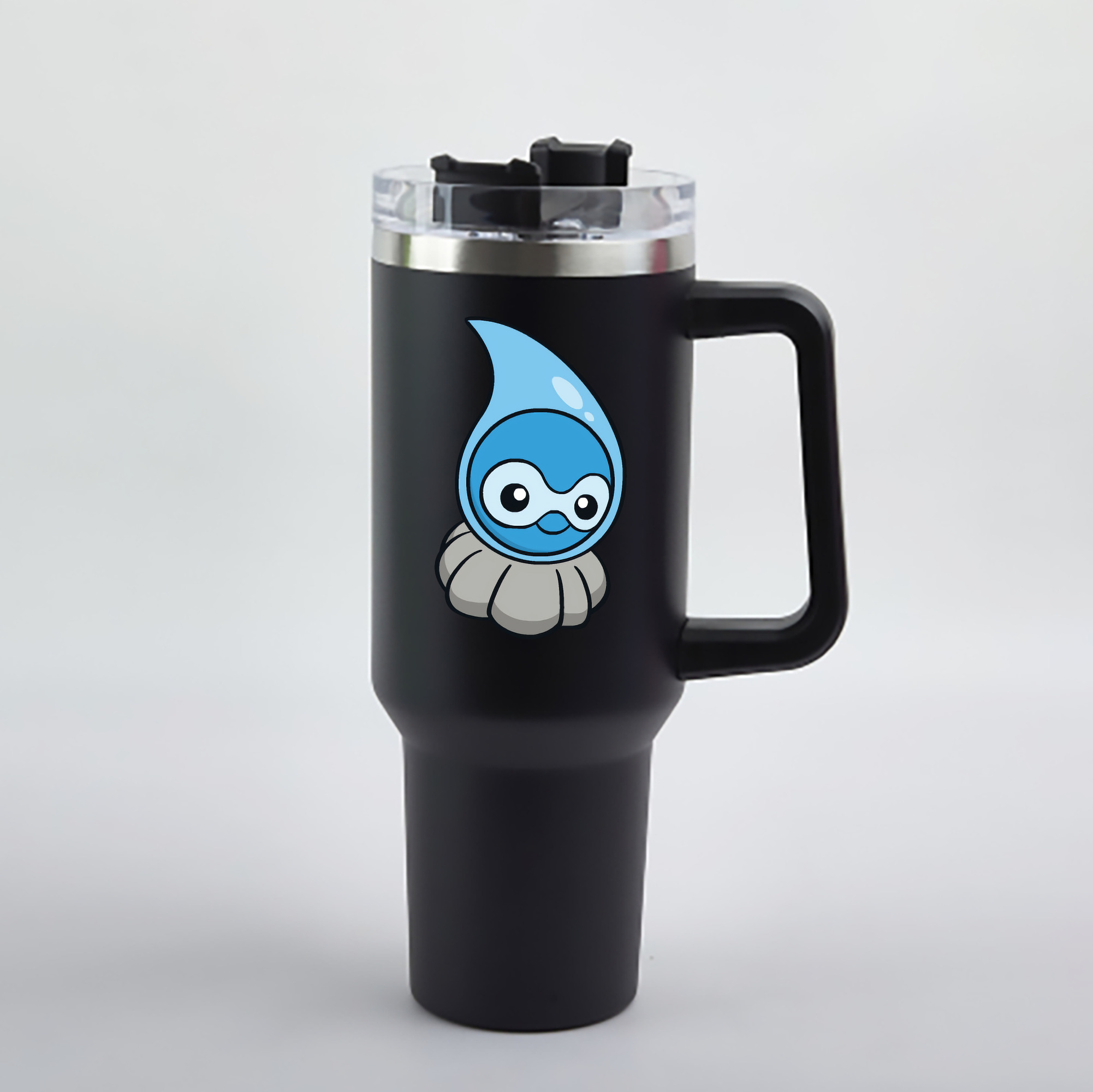 （画像用） ポケットモンスター Pokémon 1200mL車用タンブラー - クリスタルステッカー（プラスチックストロー付き）
