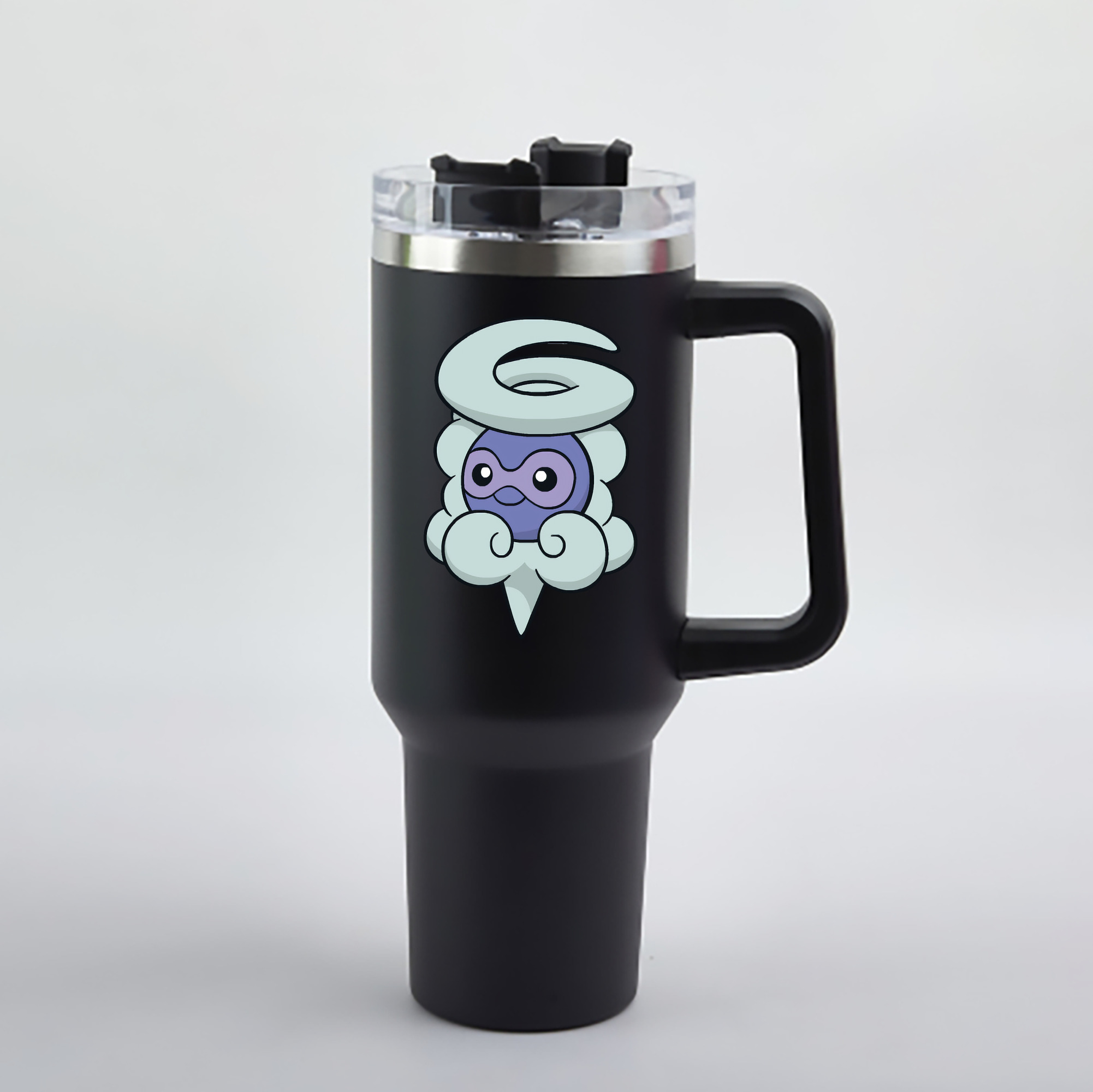 （画像用） ポケットモンスター Pokémon 1200mL車用タンブラー - クリスタルステッカー（プラスチックストロー付き）