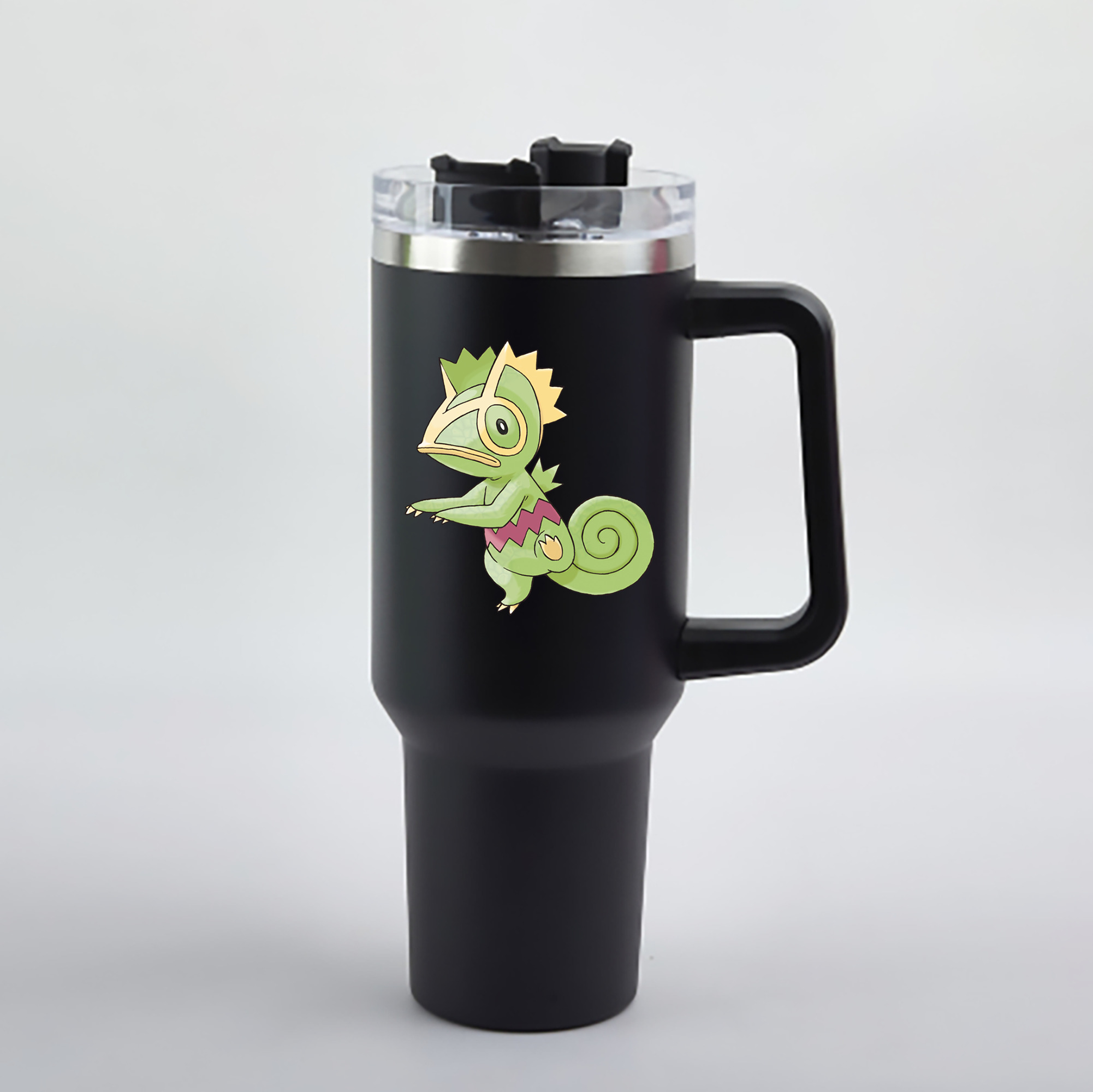 （画像用） ポケットモンスター Pokémon 1200mL車用タンブラー - クリスタルステッカー（プラスチックストロー付き）