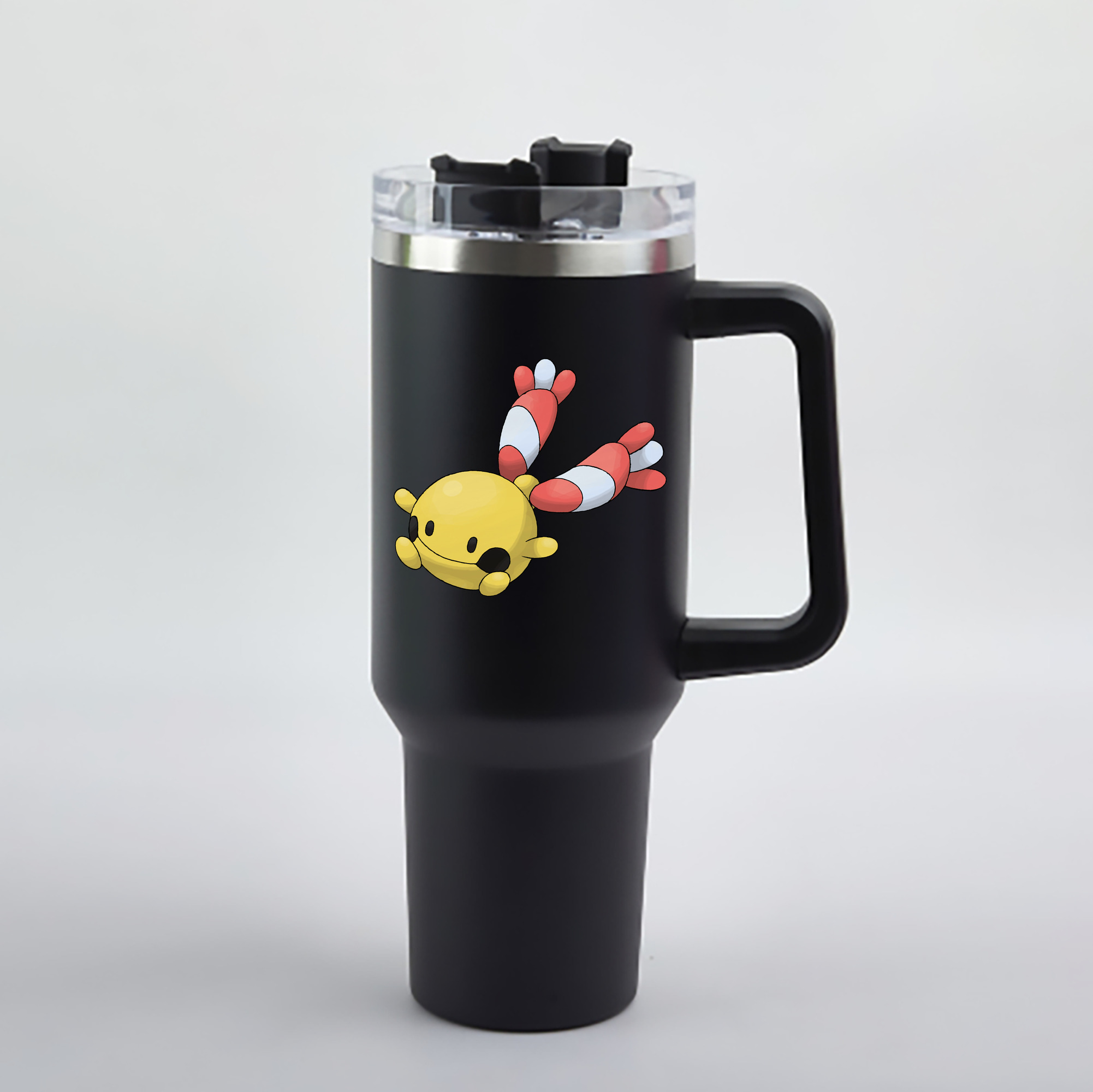 （画像用） ポケットモンスター Pokémon 1200mL車用タンブラー - クリスタルステッカー（プラスチックストロー付き）