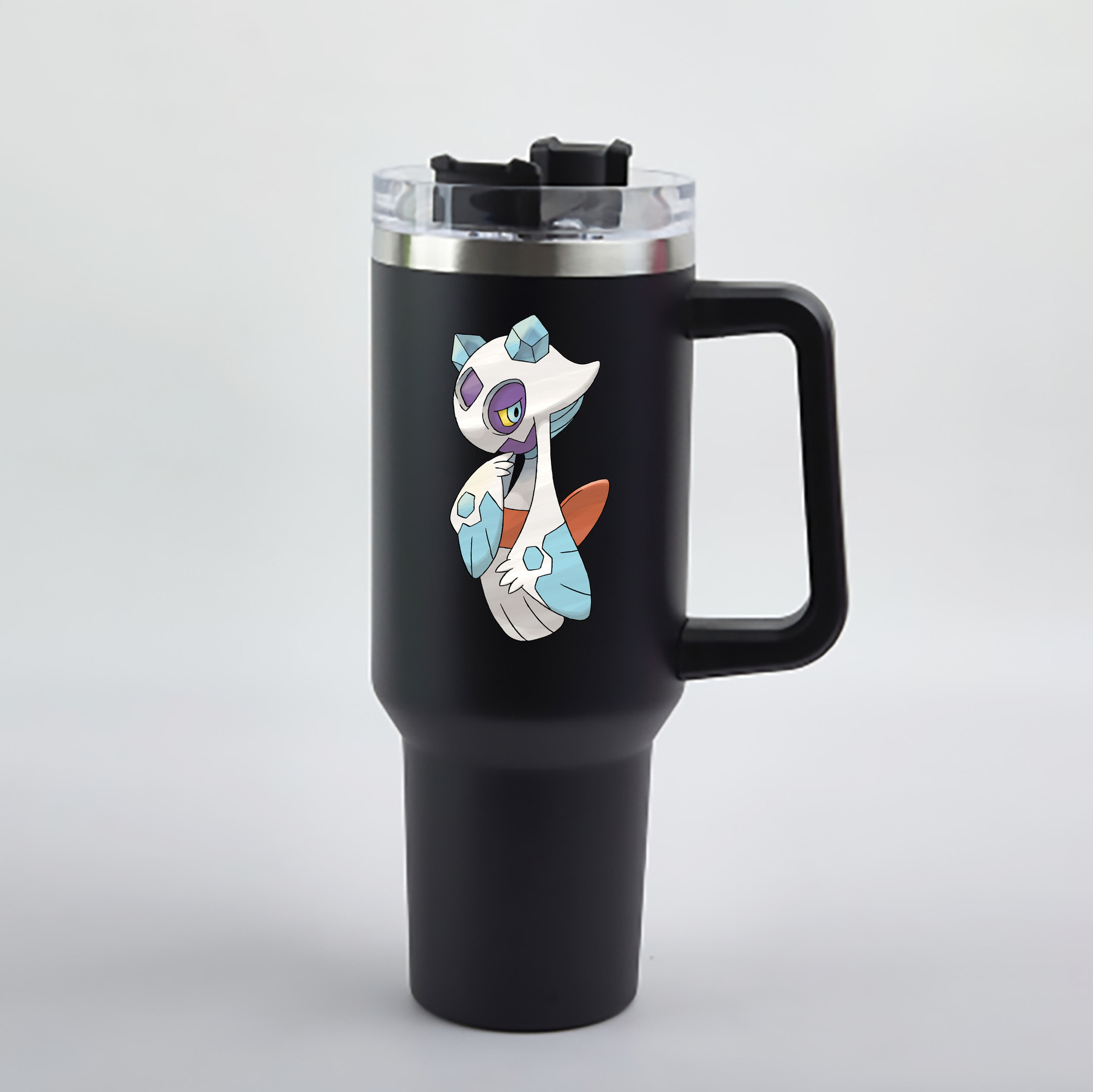（画像用） ポケットモンスター Pokémon 1200mL車用タンブラー - クリスタルステッカー（プラスチックストロー付き）