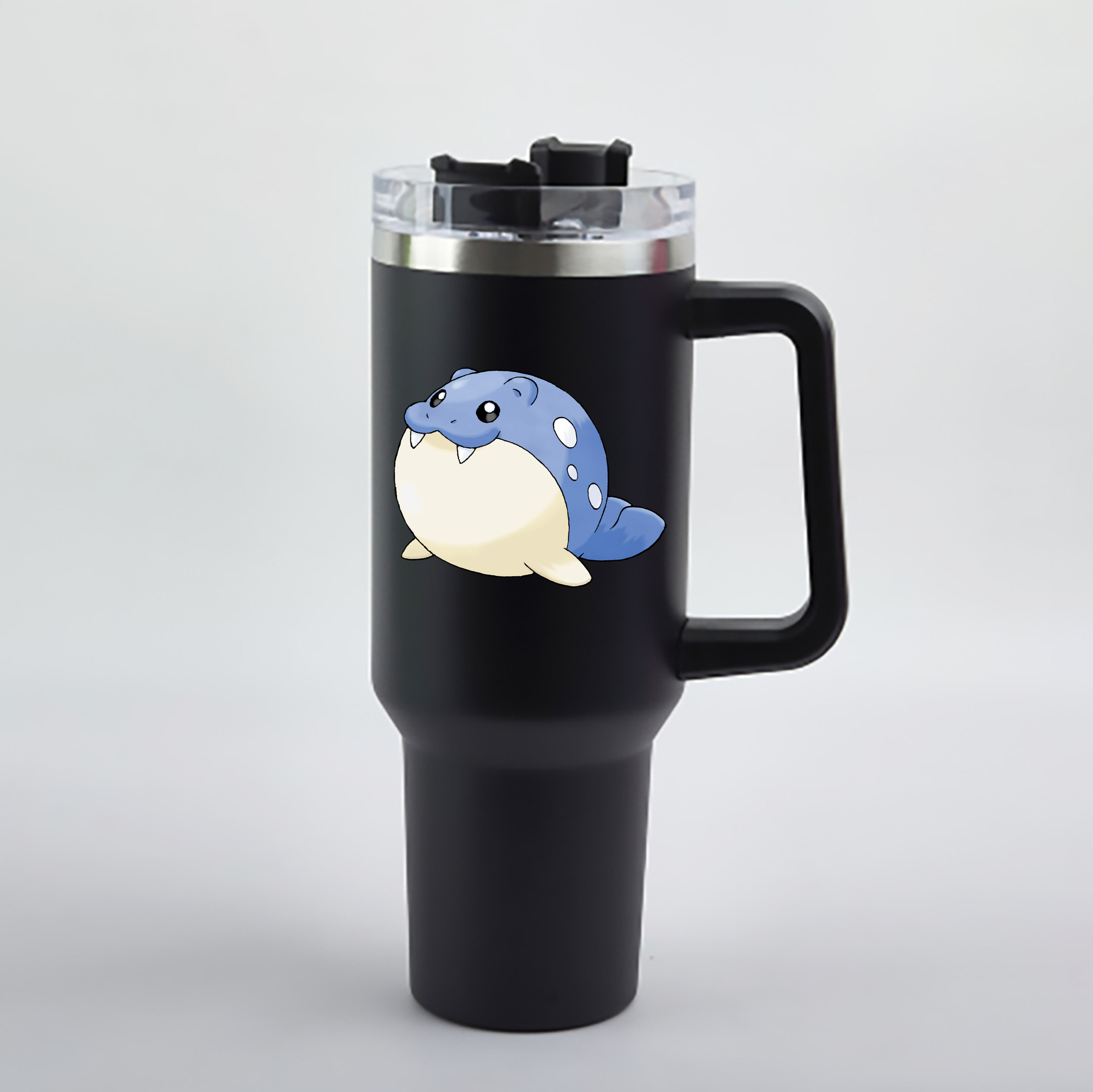 （画像用） ポケットモンスター Pokémon 1200mL車用タンブラー - クリスタルステッカー（プラスチックストロー付き）