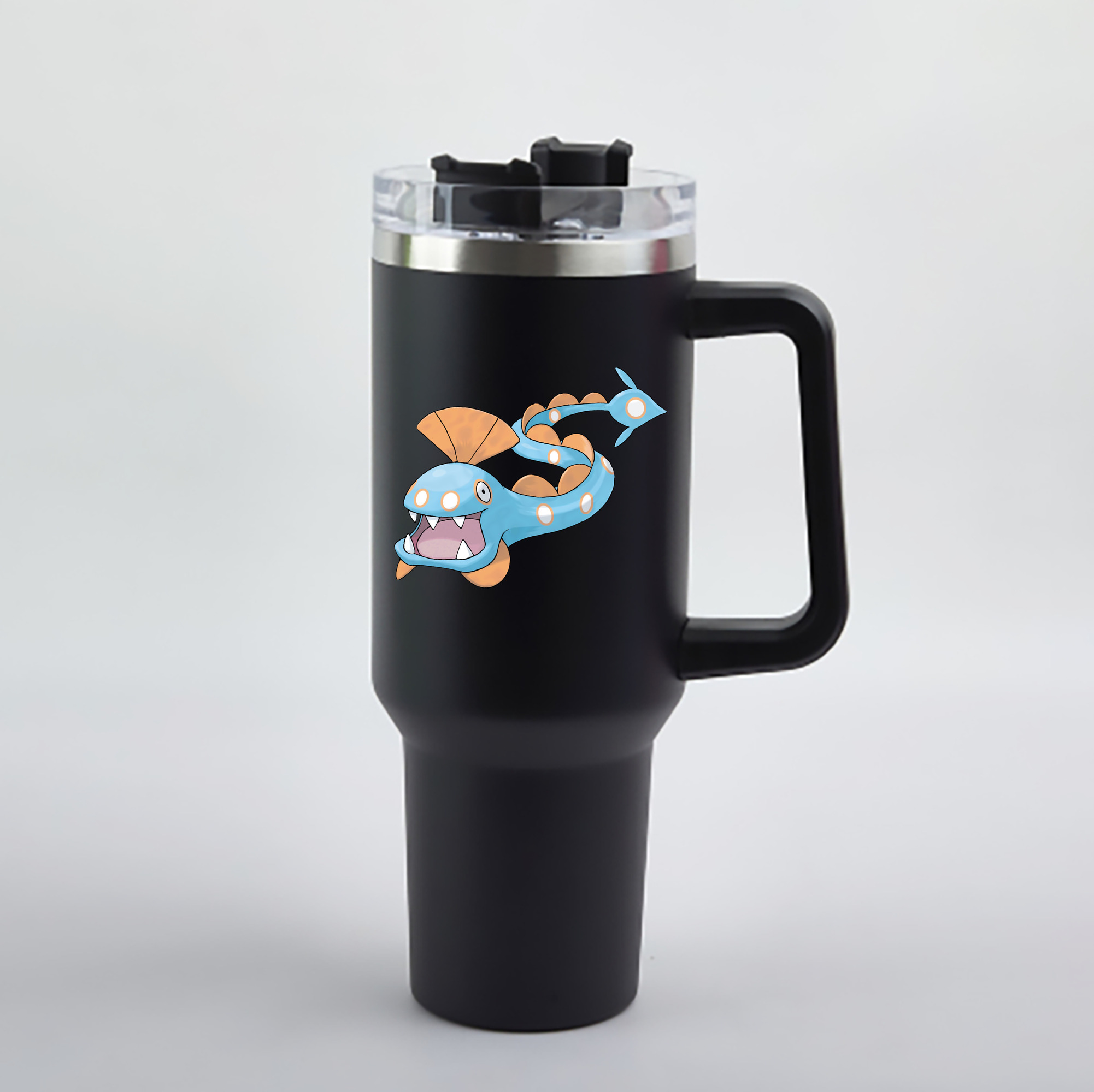 （画像用） ポケットモンスター Pokémon 1200mL車用タンブラー - クリスタルステッカー（プラスチックストロー付き）