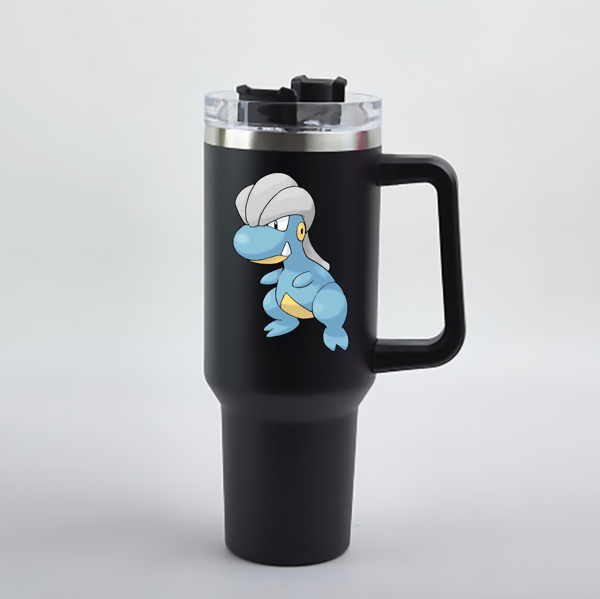 （画像用） ポケットモンスター Pokémon 1200mL車用タンブラー - クリスタルステッカー（プラスチックストロー付き）