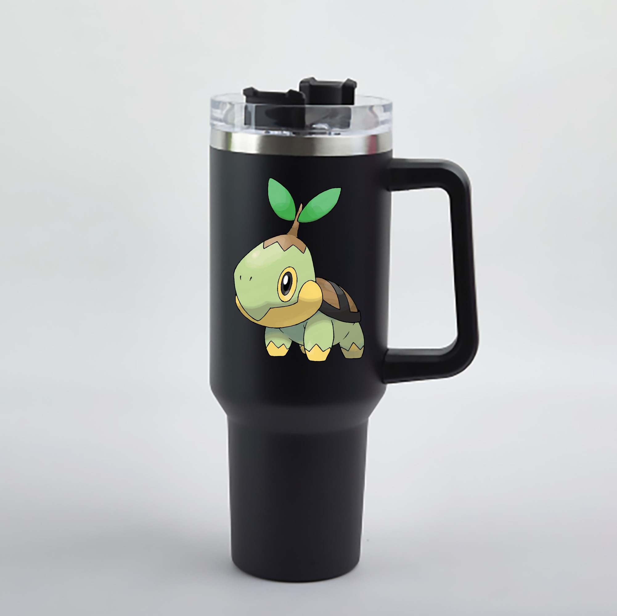 （画像用） ポケットモンスター Pokémon 1200mL車用タンブラー - クリスタルステッカー（プラスチックストロー付き）
