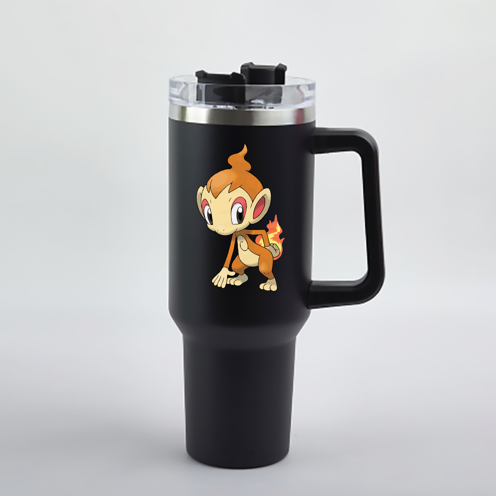 （画像用） ポケットモンスター Pokémon 1200mL車用タンブラー - クリスタルステッカー（プラスチックストロー付き）