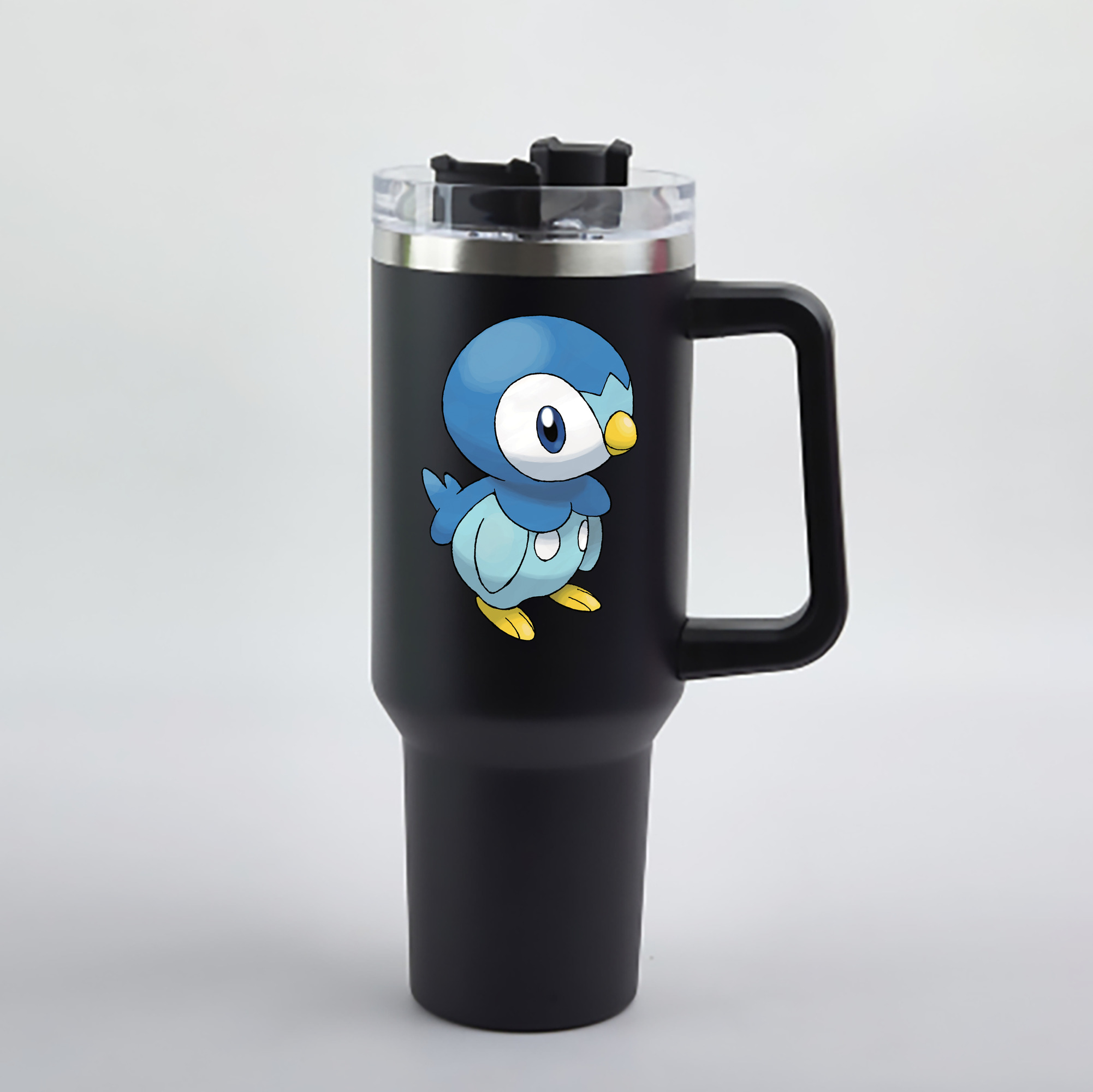 （画像用） ポケットモンスター Pokémon 1200mL車用タンブラー - クリスタルステッカー（プラスチックストロー付き）