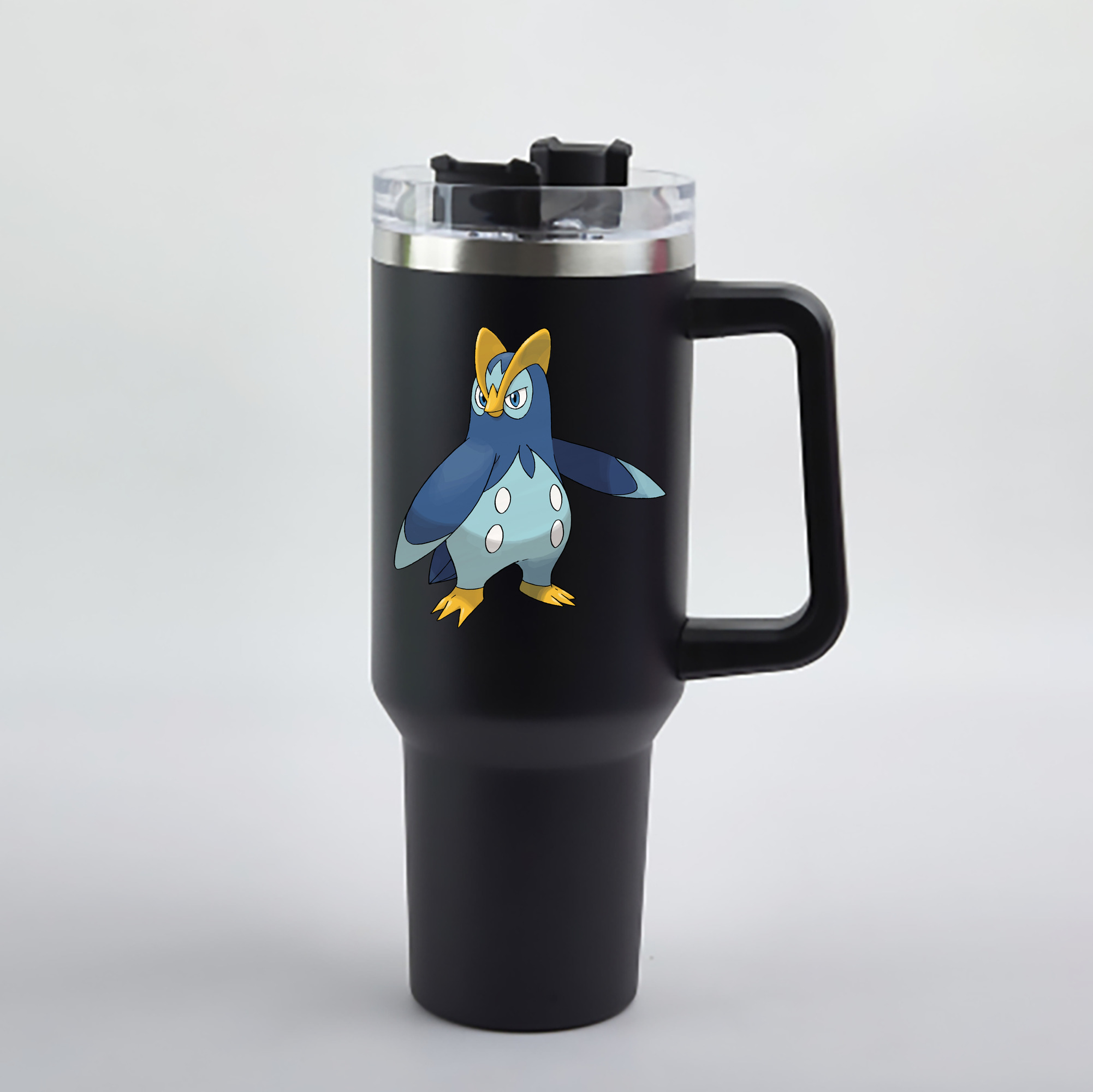 （画像用） ポケットモンスター Pokémon 1200mL車用タンブラー - クリスタルステッカー（プラスチックストロー付き）