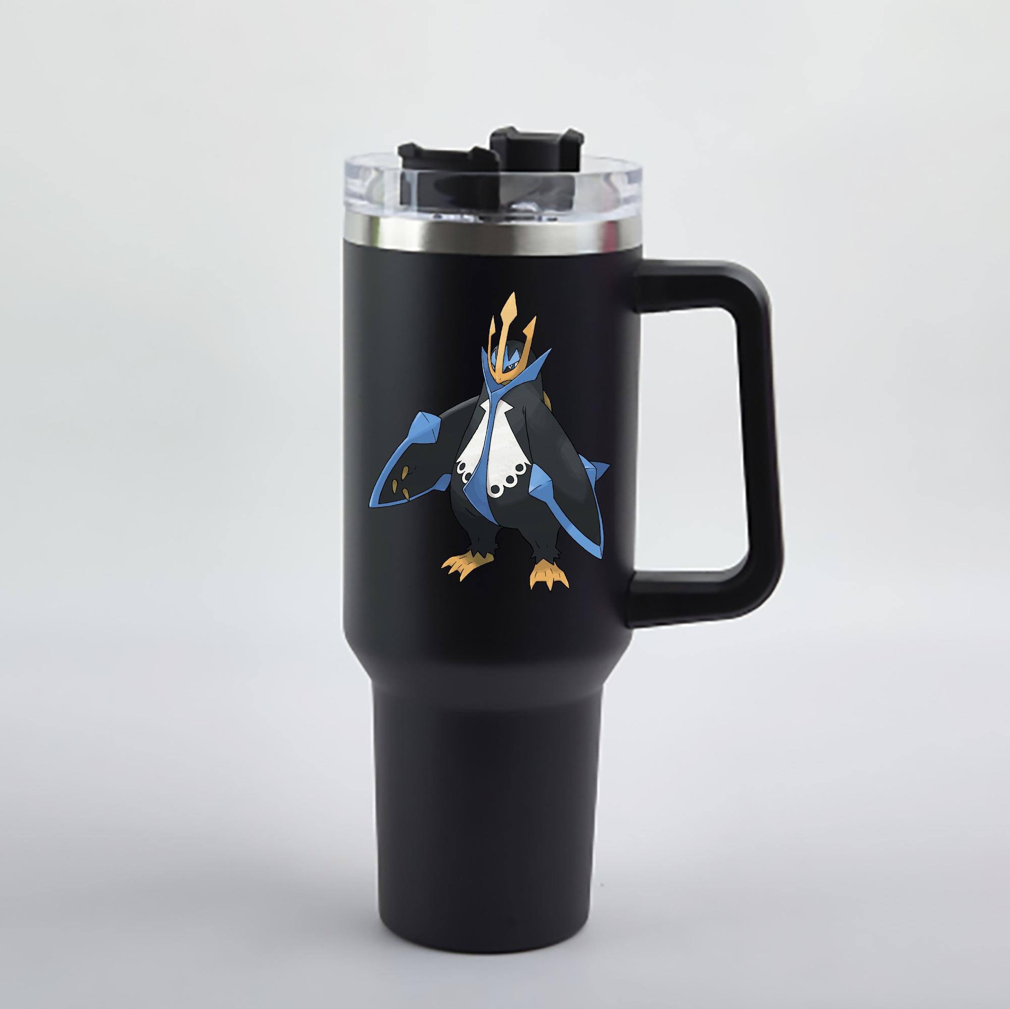 （画像用） ポケットモンスター Pokémon 1200mL車用タンブラー - クリスタルステッカー（プラスチックストロー付き）