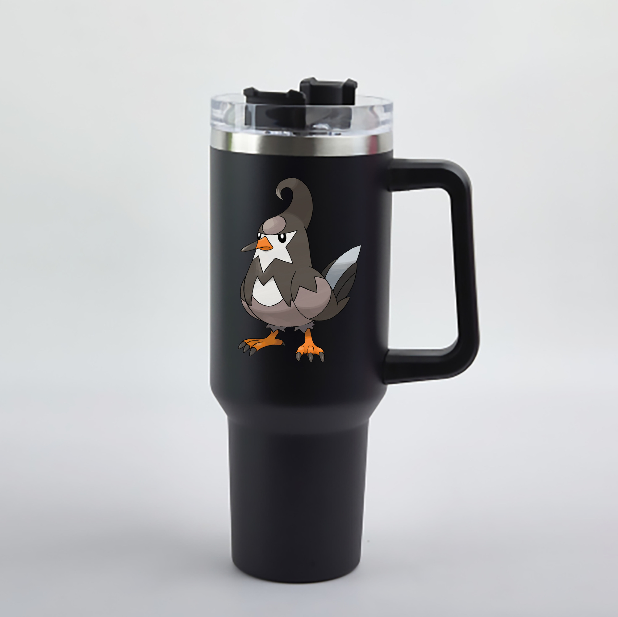 （画像用） ポケットモンスター Pokémon 1200mL車用タンブラー - クリスタルステッカー（プラスチックストロー付き）