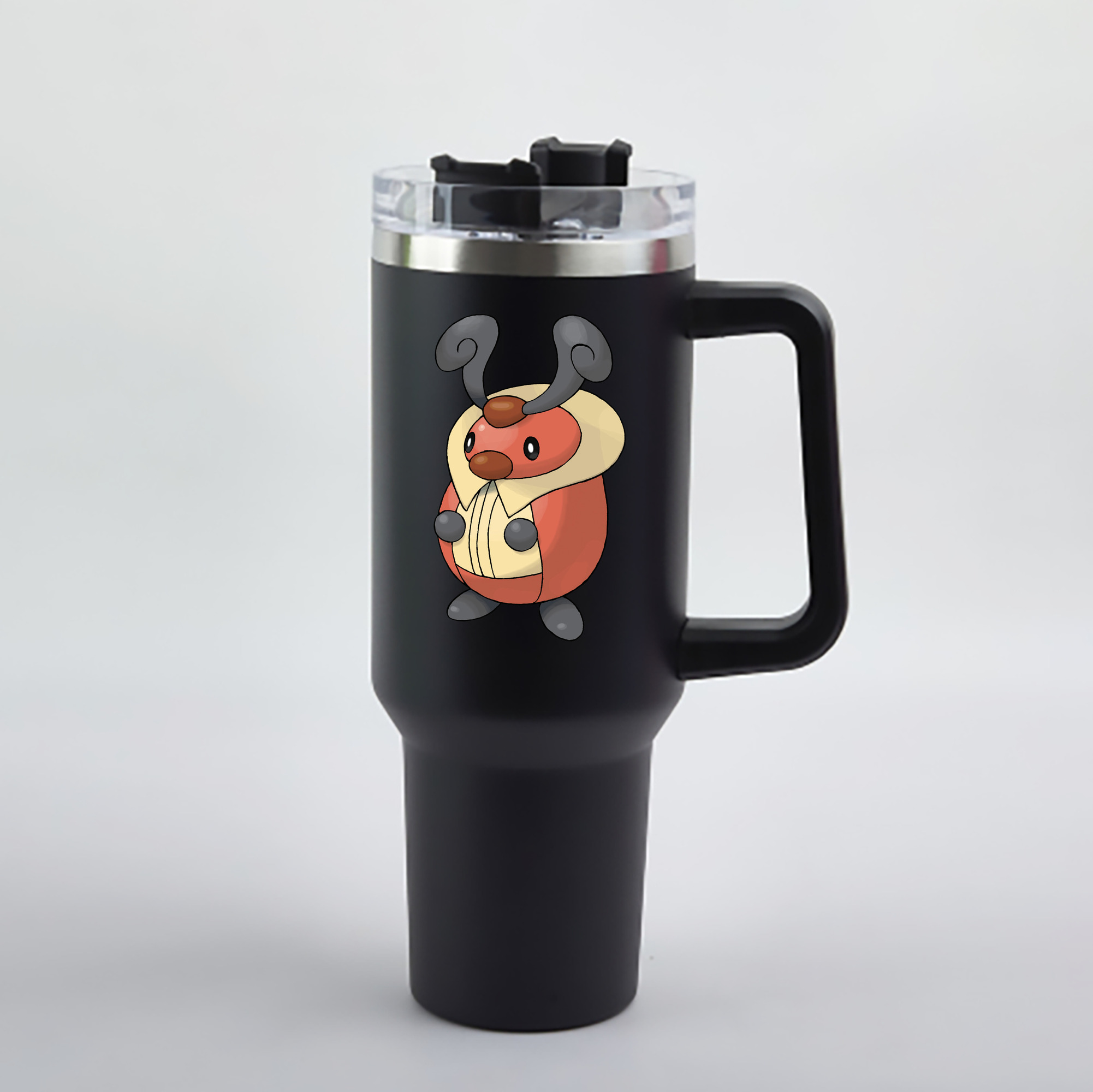 （画像用） ポケットモンスター Pokémon 1200mL車用タンブラー - クリスタルステッカー（プラスチックストロー付き）