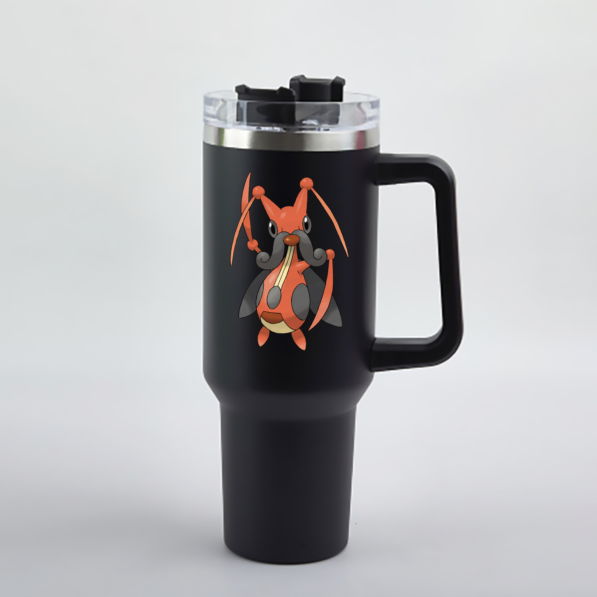 （画像用） ポケットモンスター Pokémon 1200mL車用タンブラー - クリスタルステッカー（プラスチックストロー付き）