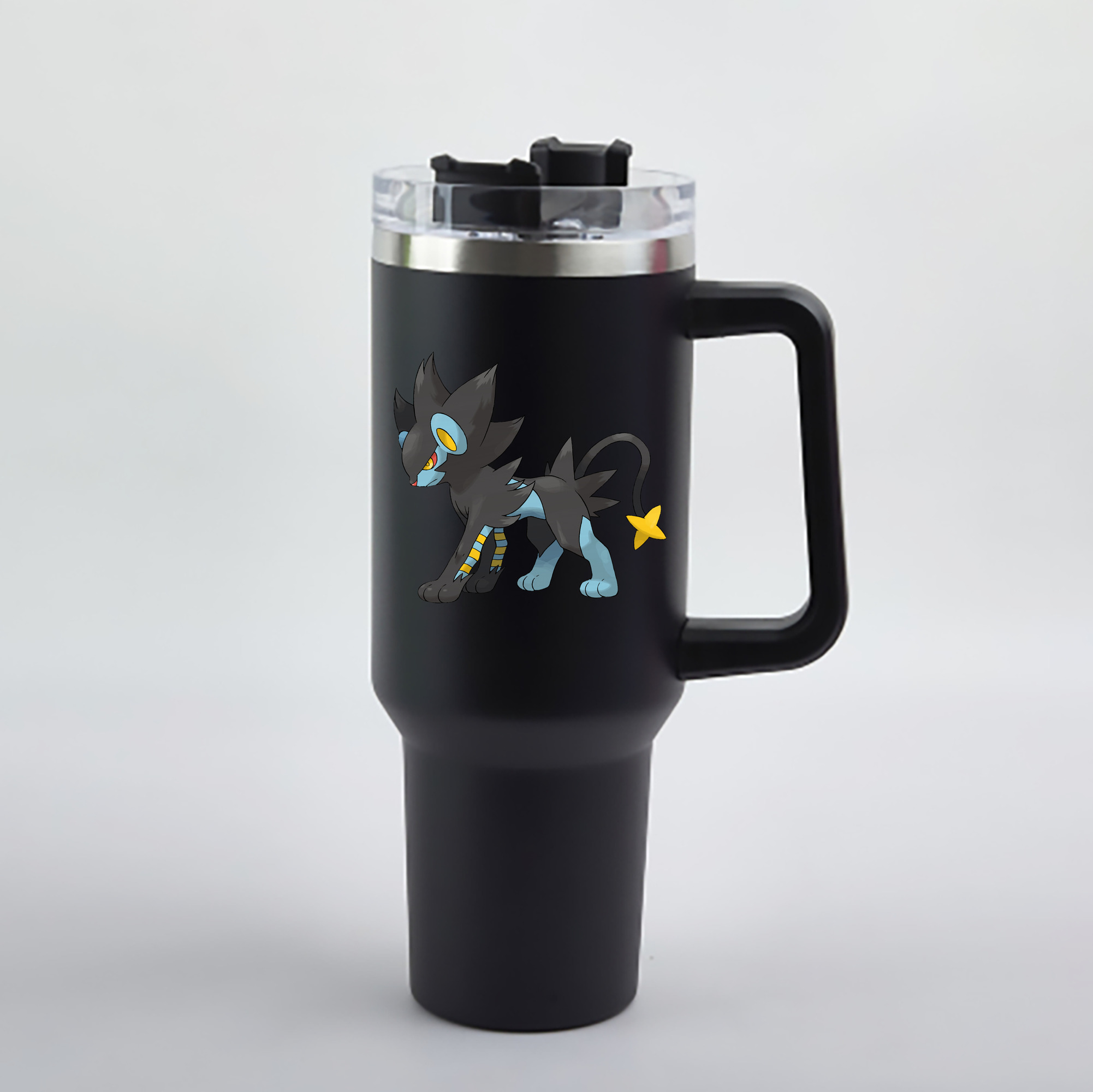 （画像用） ポケットモンスター Pokémon 1200mL車用タンブラー - クリスタルステッカー（プラスチックストロー付き）