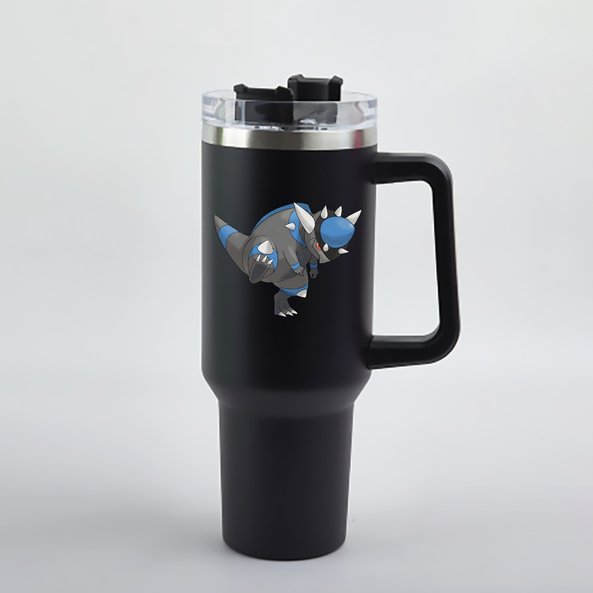 （画像用） ポケットモンスター Pokémon 1200mL車用タンブラー - クリスタルステッカー（プラスチックストロー付き）