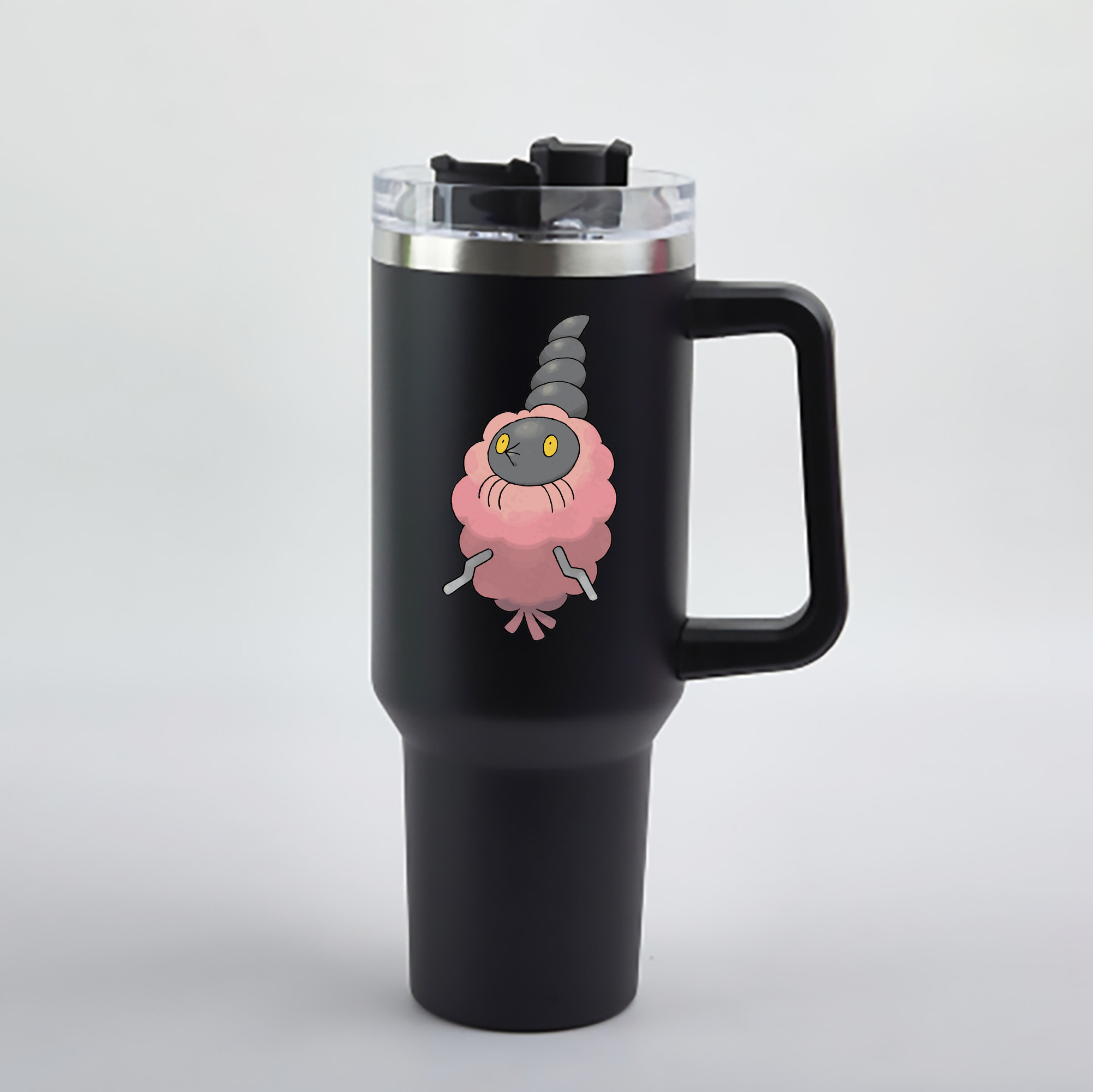 （画像用） ポケットモンスター Pokémon 1200mL車用タンブラー - クリスタルステッカー（プラスチックストロー付き）