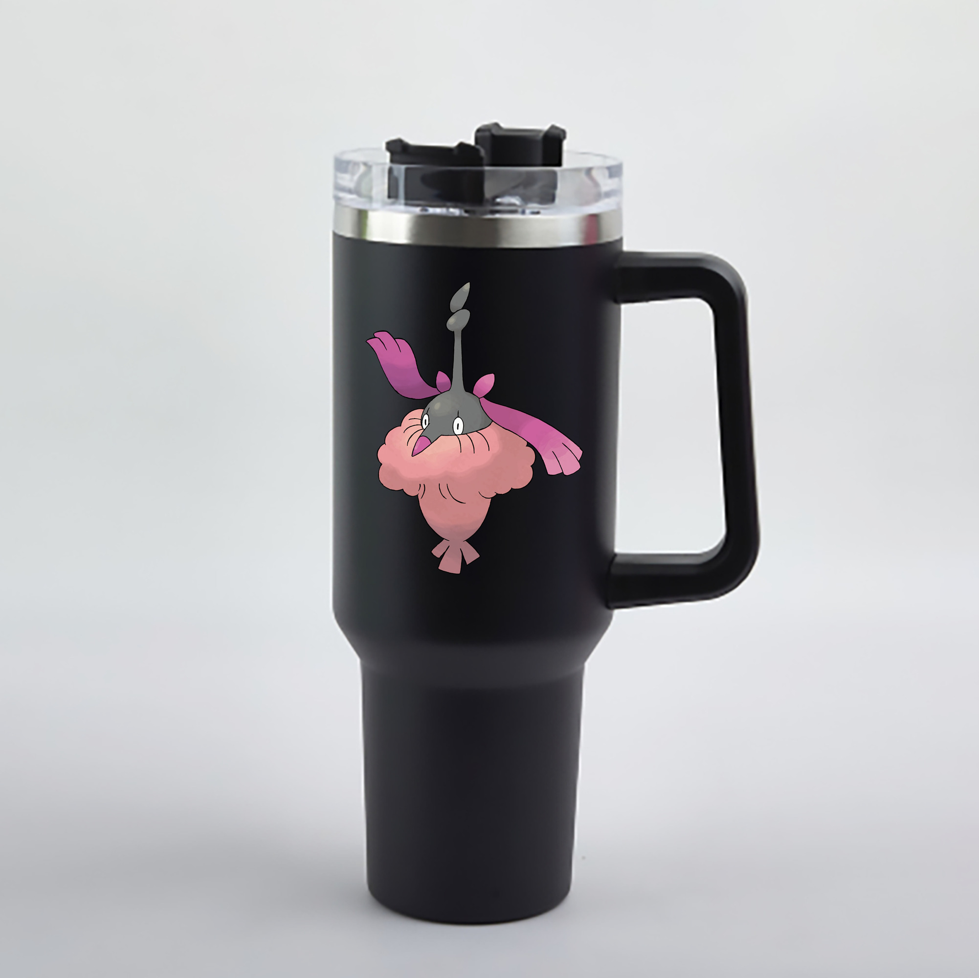 （画像用） ポケットモンスター Pokémon 1200mL車用タンブラー - クリスタルステッカー（プラスチックストロー付き）