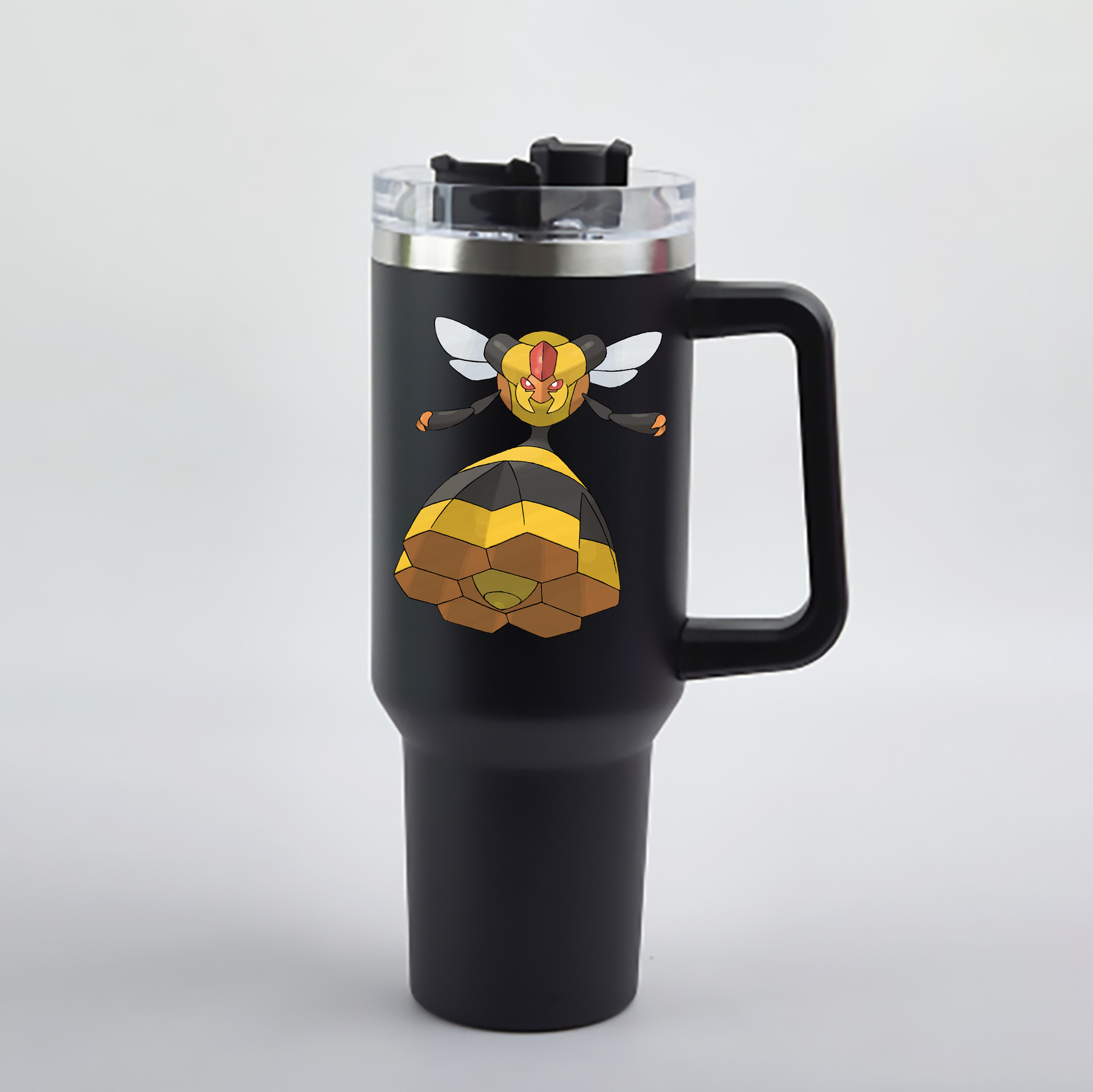 （画像用） ポケットモンスター Pokémon 1200mL車用タンブラー - クリスタルステッカー（プラスチックストロー付き）