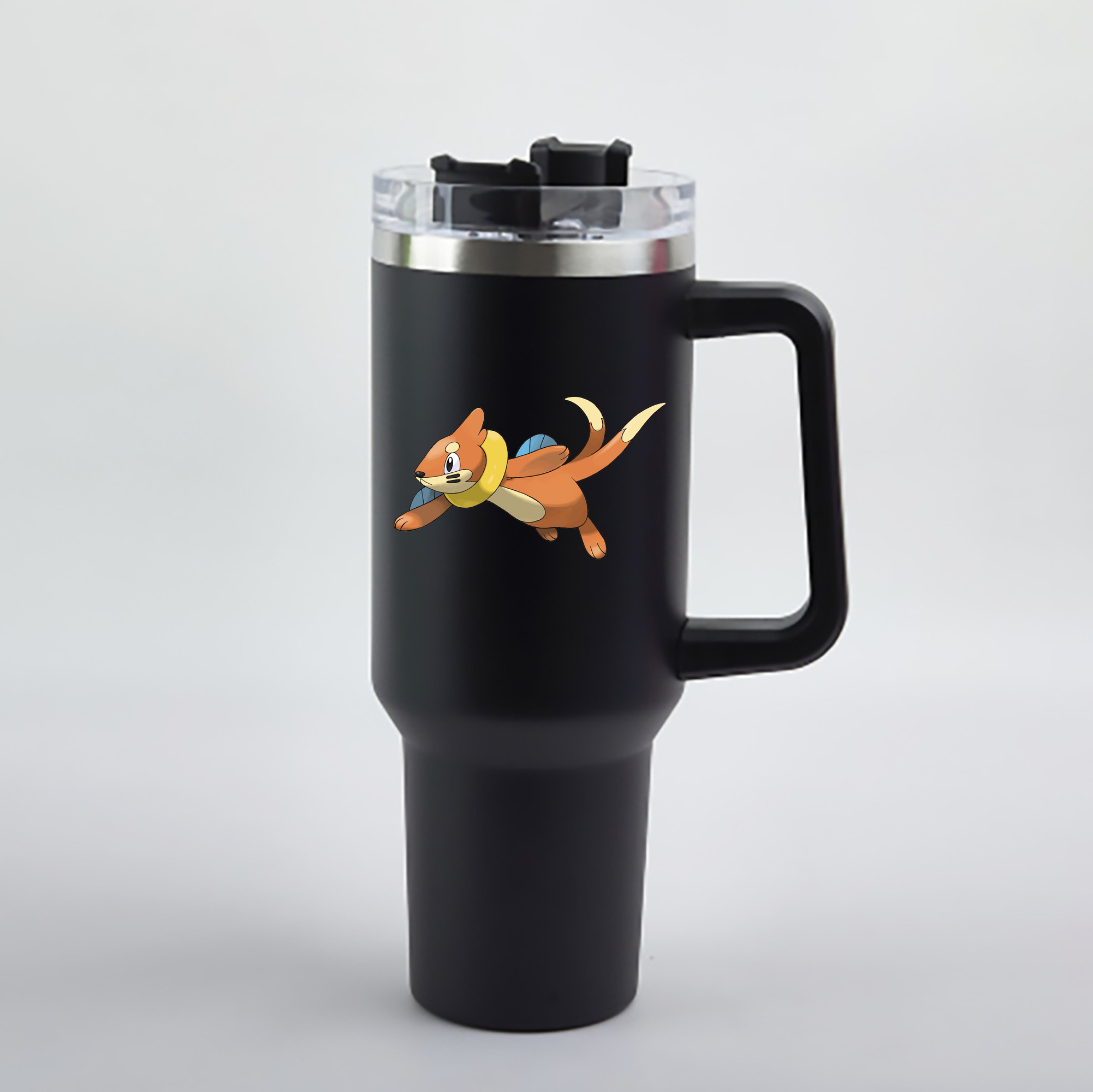 （画像用） ポケットモンスター Pokémon 1200mL車用タンブラー - クリスタルステッカー（プラスチックストロー付き）