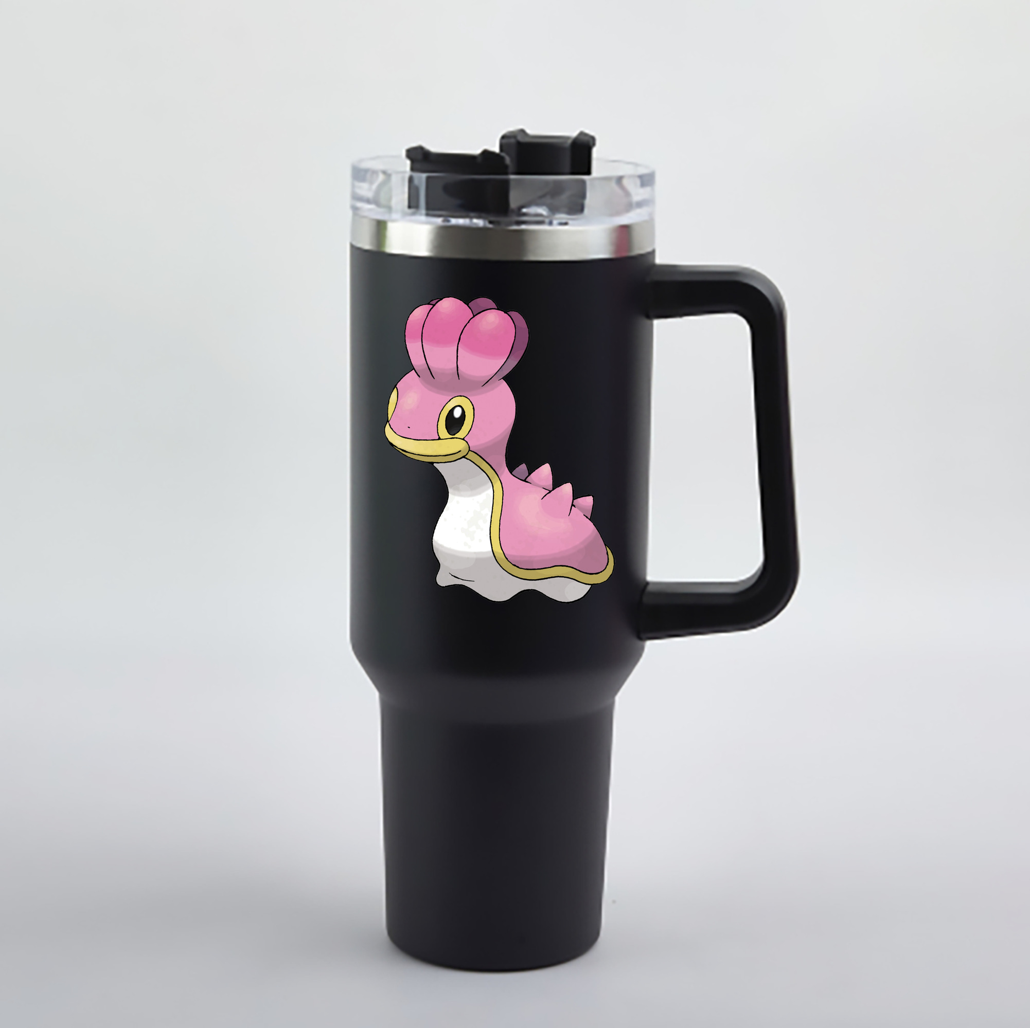 （画像用） ポケットモンスター Pokémon 1200mL車用タンブラー - クリスタルステッカー（プラスチックストロー付き）