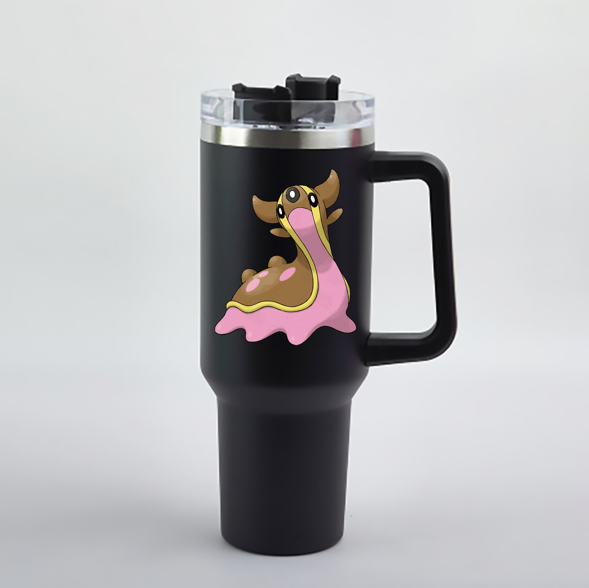 （画像用） ポケットモンスター Pokémon 1200mL車用タンブラー - クリスタルステッカー（プラスチックストロー付き）