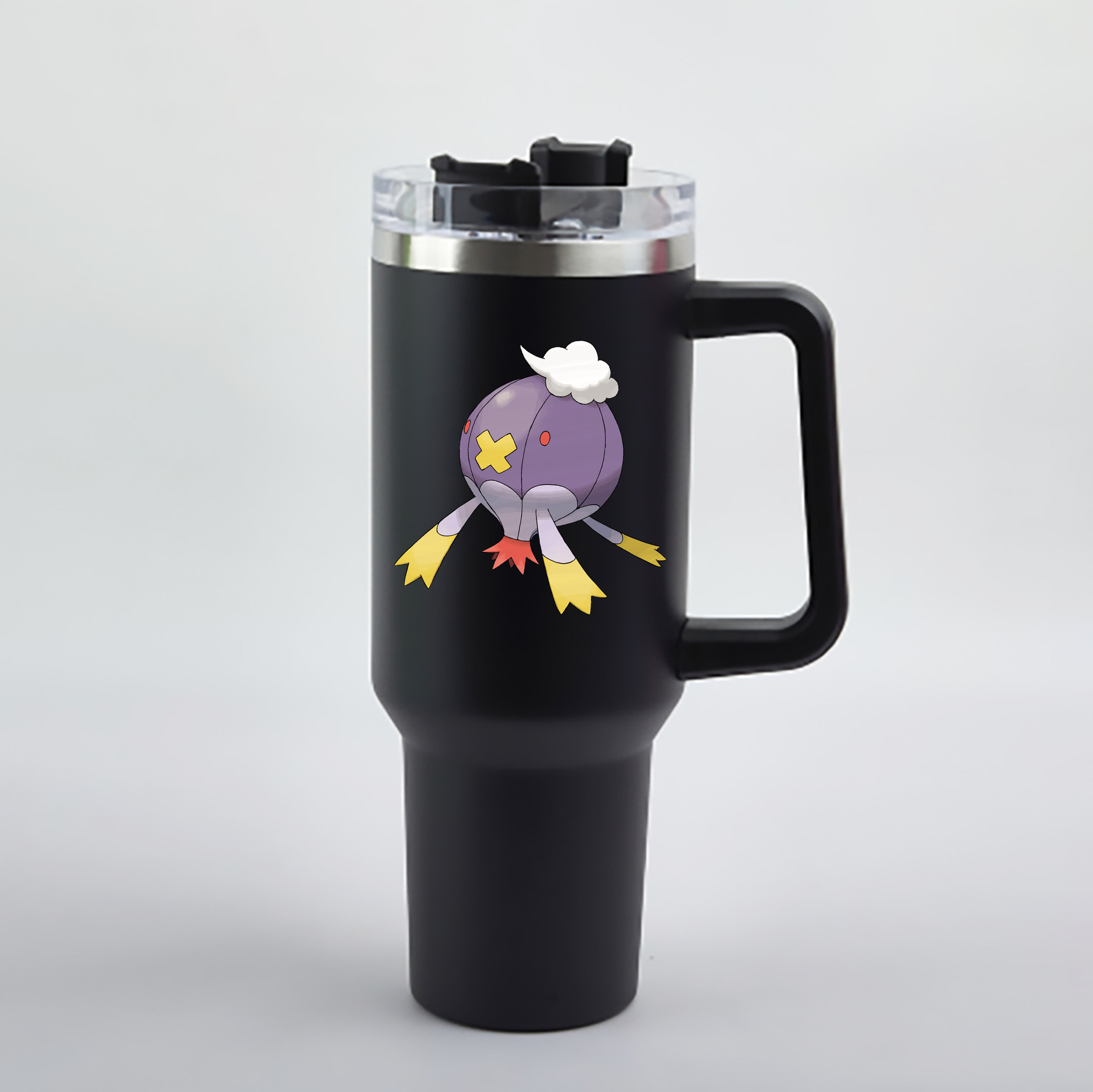 （画像用） ポケットモンスター Pokémon 1200mL車用タンブラー - クリスタルステッカー（プラスチックストロー付き）