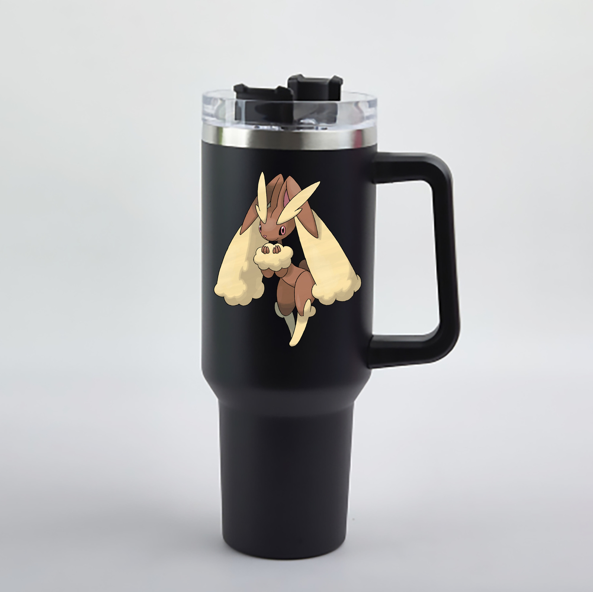 （画像用） ポケットモンスター Pokémon 1200mL車用タンブラー - クリスタルステッカー（プラスチックストロー付き）