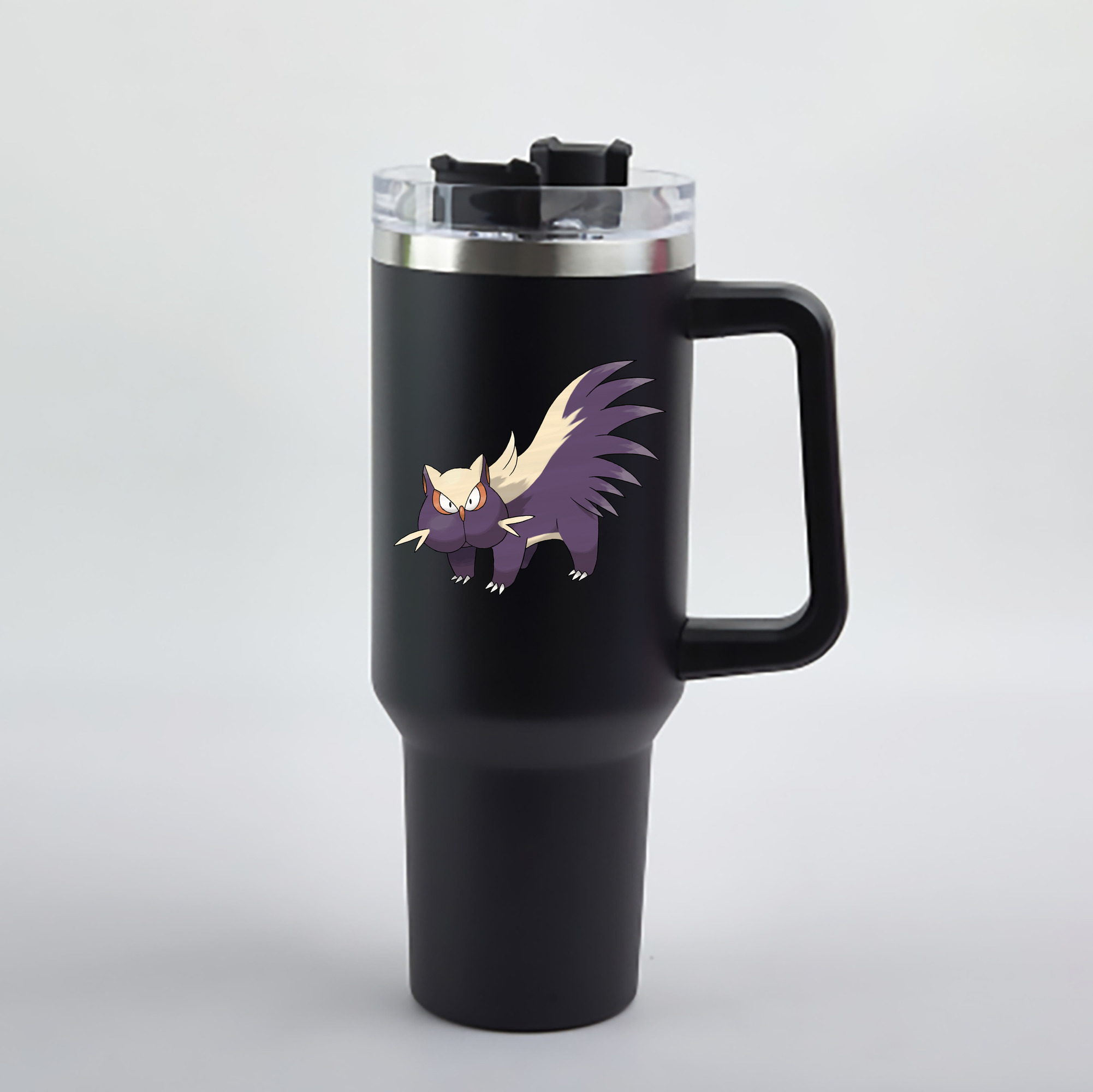 （画像用） ポケットモンスター Pokémon 1200mL車用タンブラー - クリスタルステッカー（プラスチックストロー付き）
