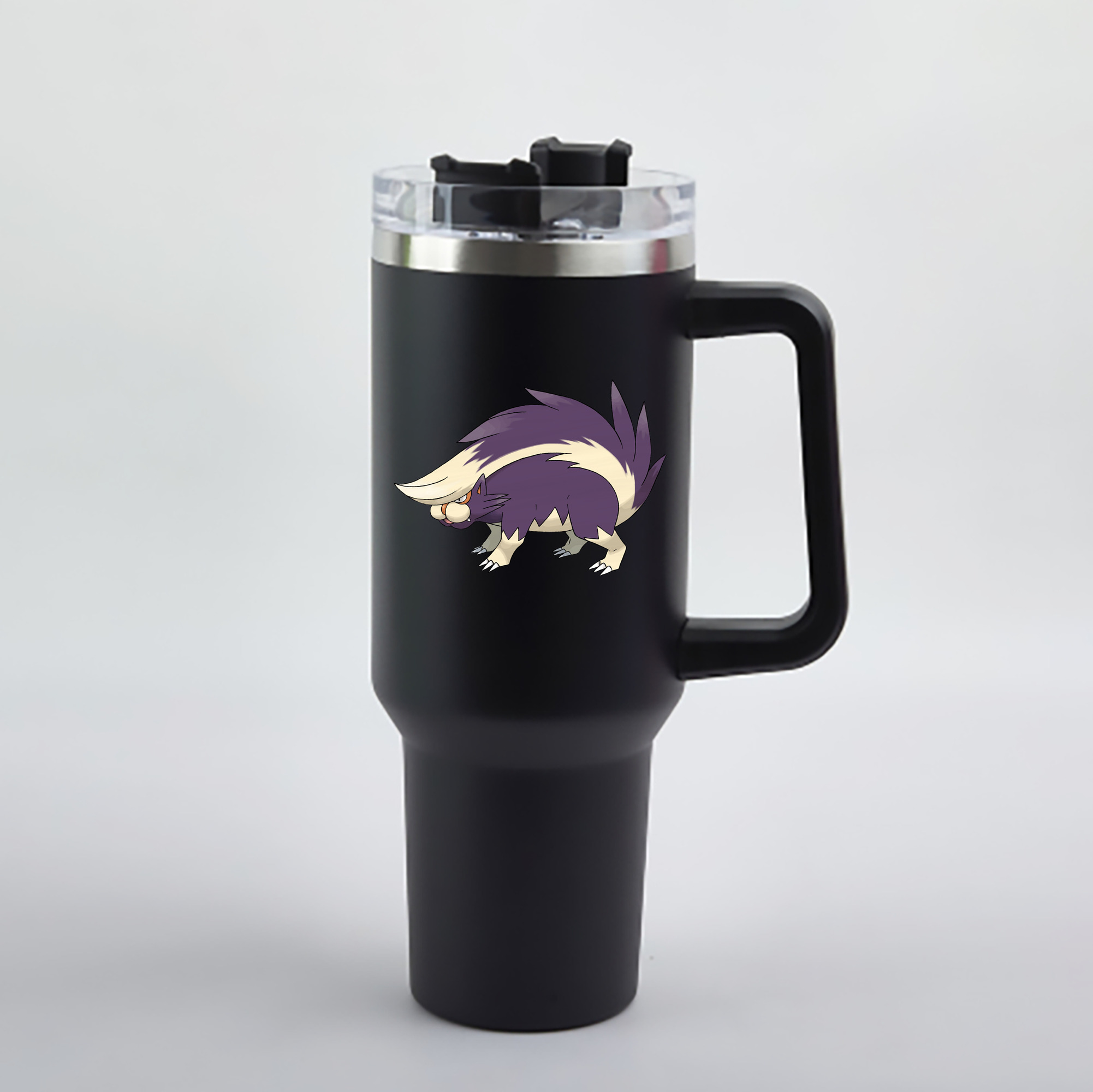 （画像用） ポケットモンスター Pokémon 1200mL車用タンブラー - クリスタルステッカー（プラスチックストロー付き）