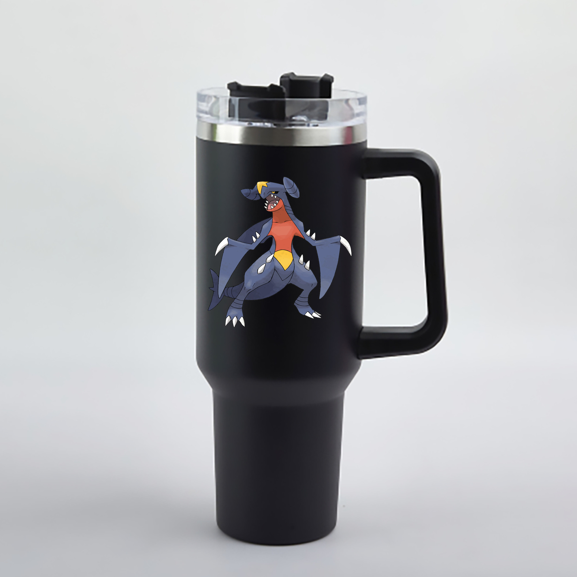 （画像用） ポケットモンスター Pokémon 1200mL車用タンブラー - クリスタルステッカー（プラスチックストロー付き）