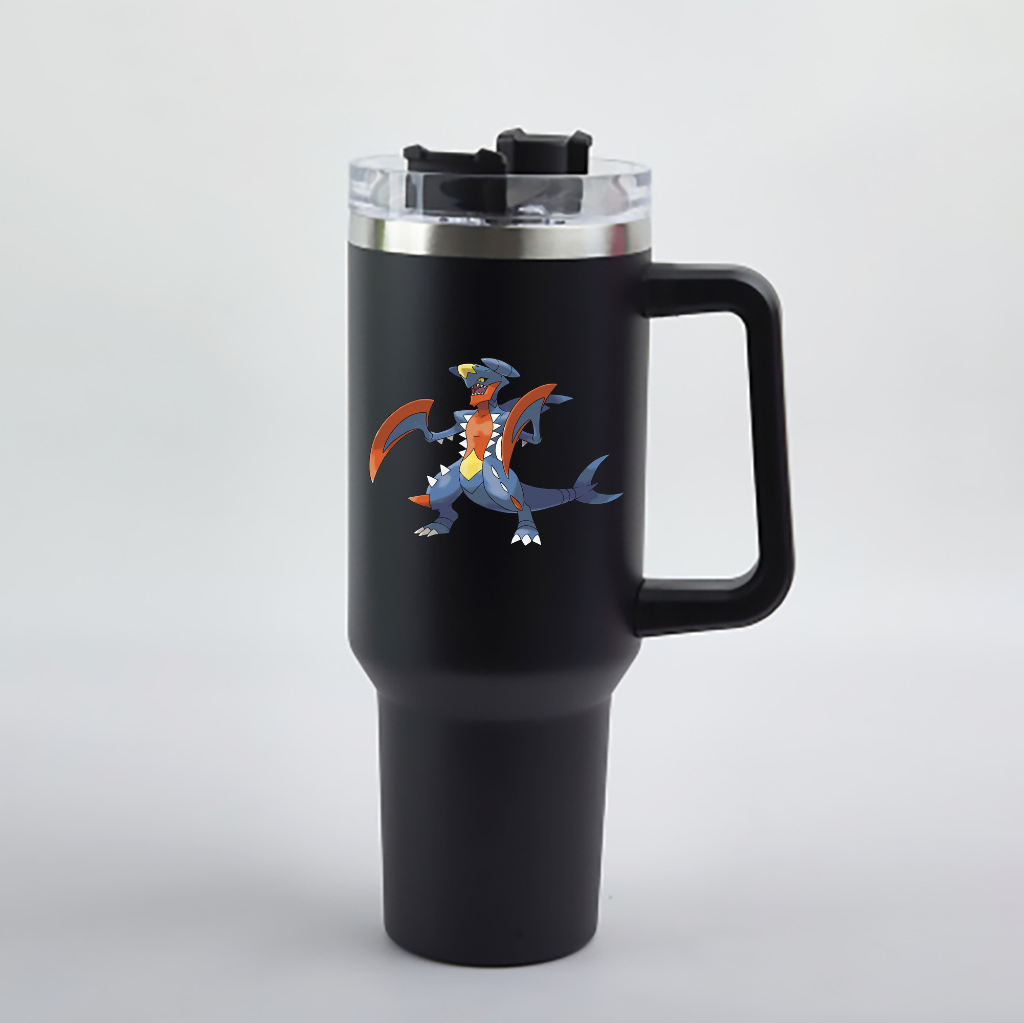（画像用） ポケットモンスター Pokémon 1200mL車用タンブラー - クリスタルステッカー（プラスチックストロー付き）
