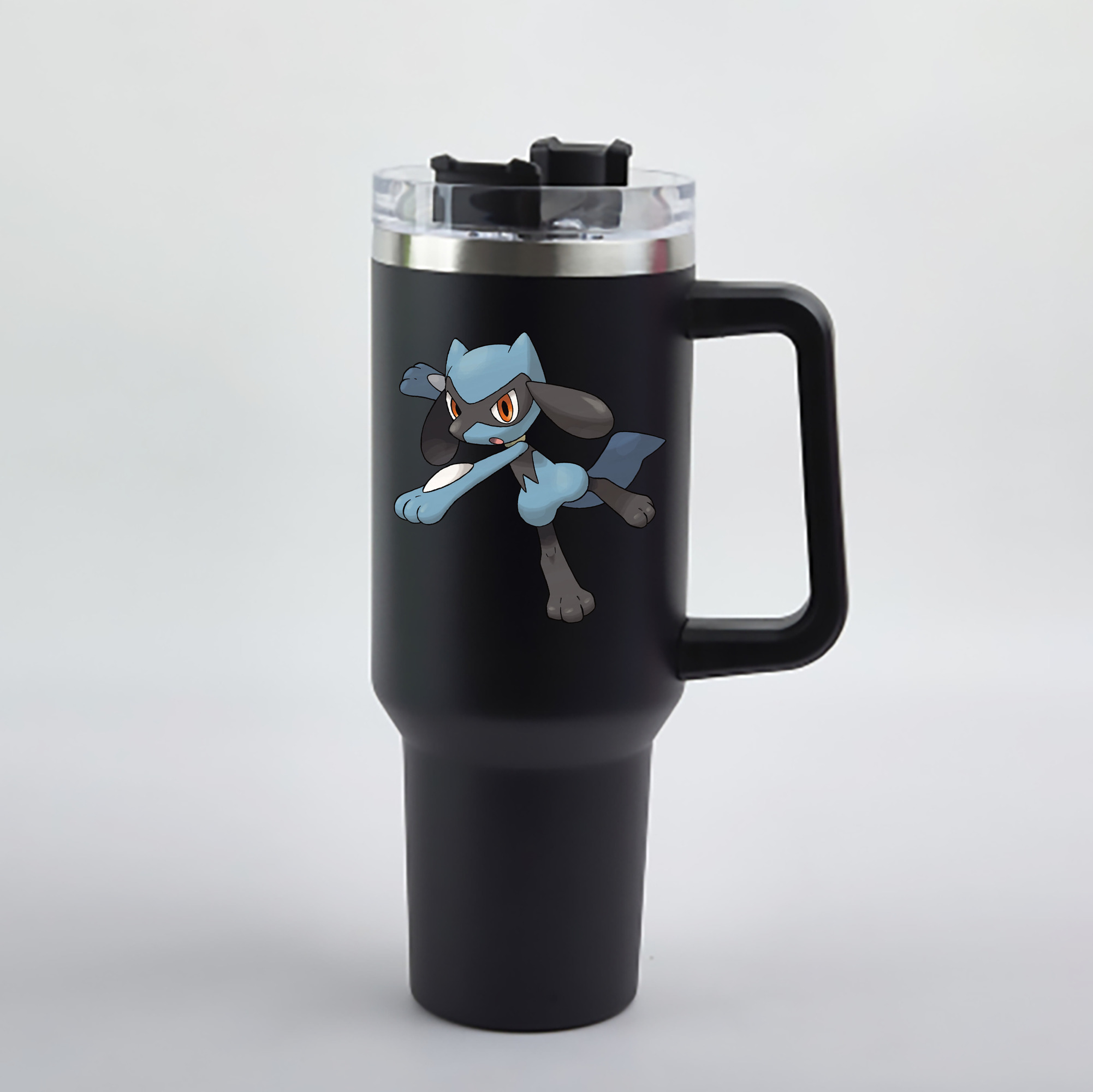 （画像用） ポケットモンスター Pokémon 1200mL車用タンブラー - クリスタルステッカー（プラスチックストロー付き）