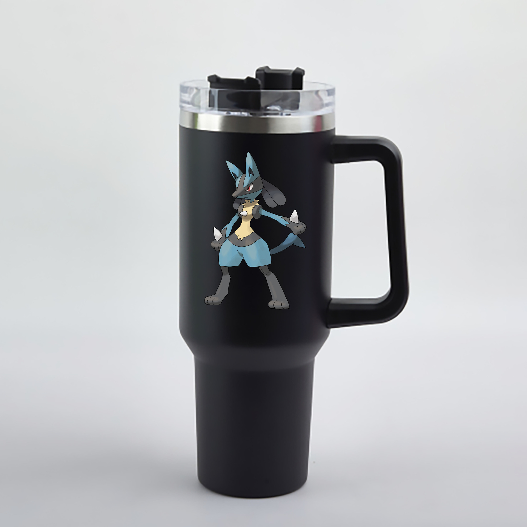 （画像用） ポケットモンスター Pokémon 1200mL車用タンブラー - クリスタルステッカー（プラスチックストロー付き）