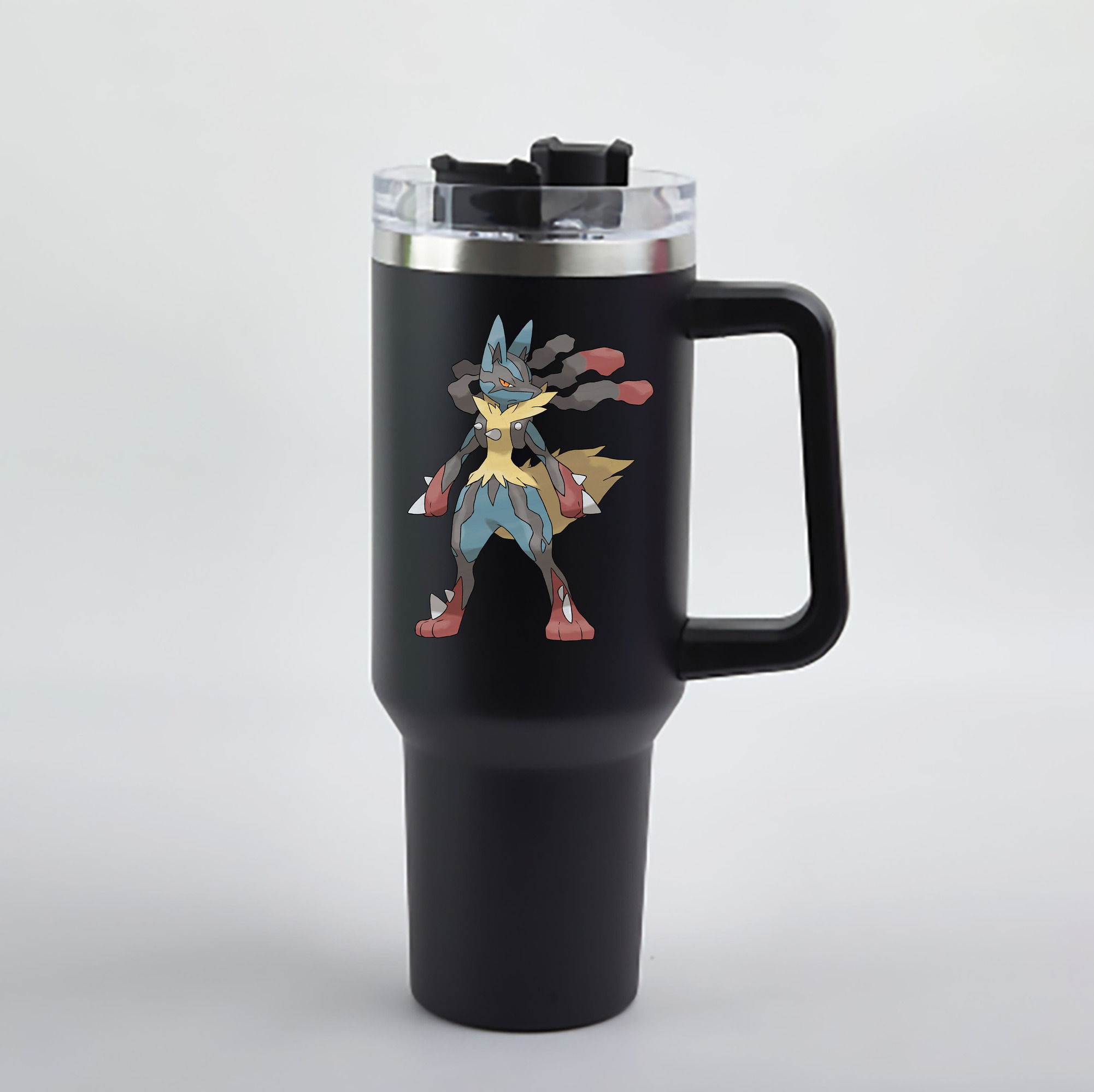 （画像用） ポケットモンスター Pokémon 1200mL車用タンブラー - クリスタルステッカー（プラスチックストロー付き）