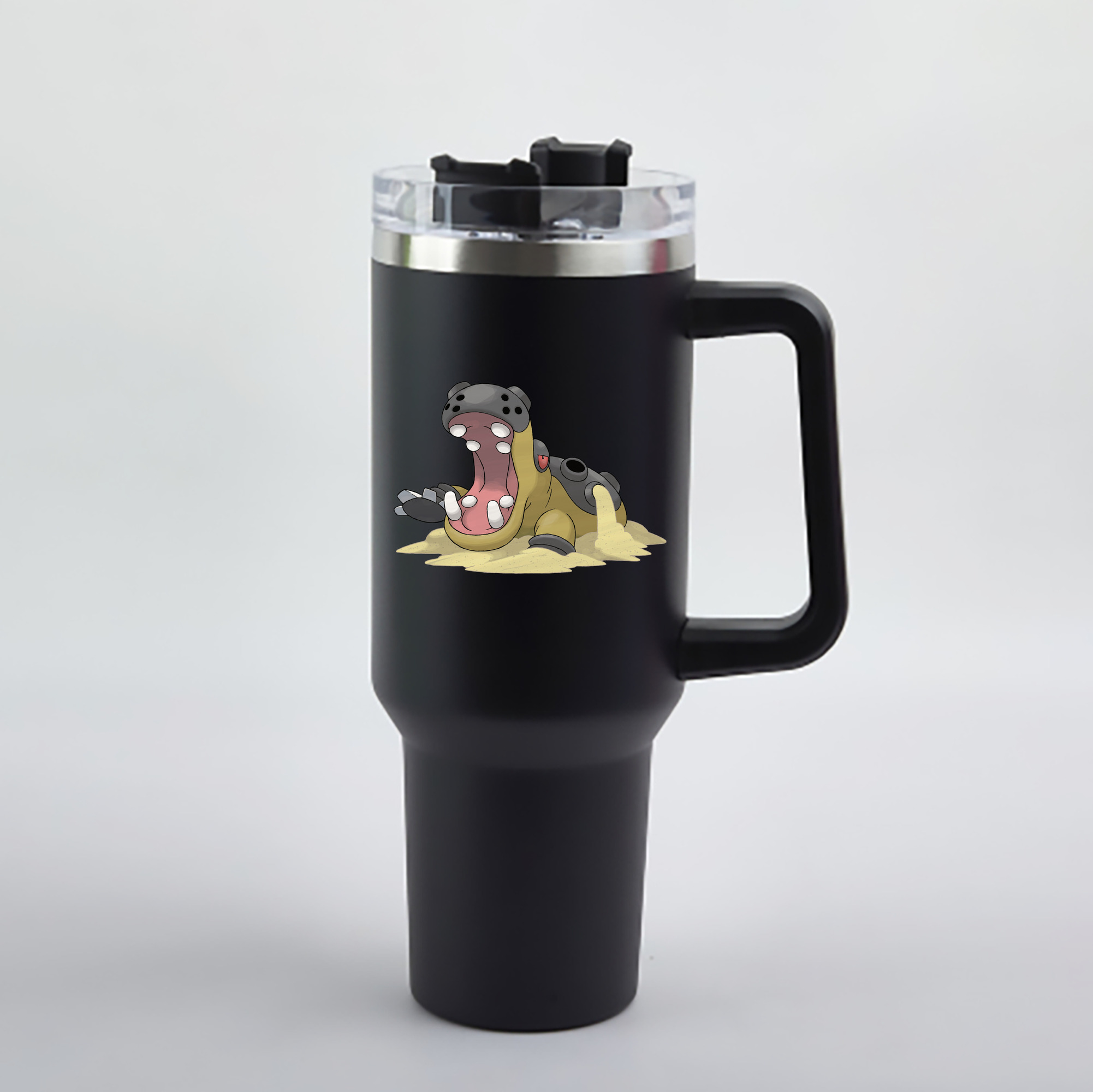（画像用） ポケットモンスター Pokémon 1200mL車用タンブラー - クリスタルステッカー（プラスチックストロー付き）