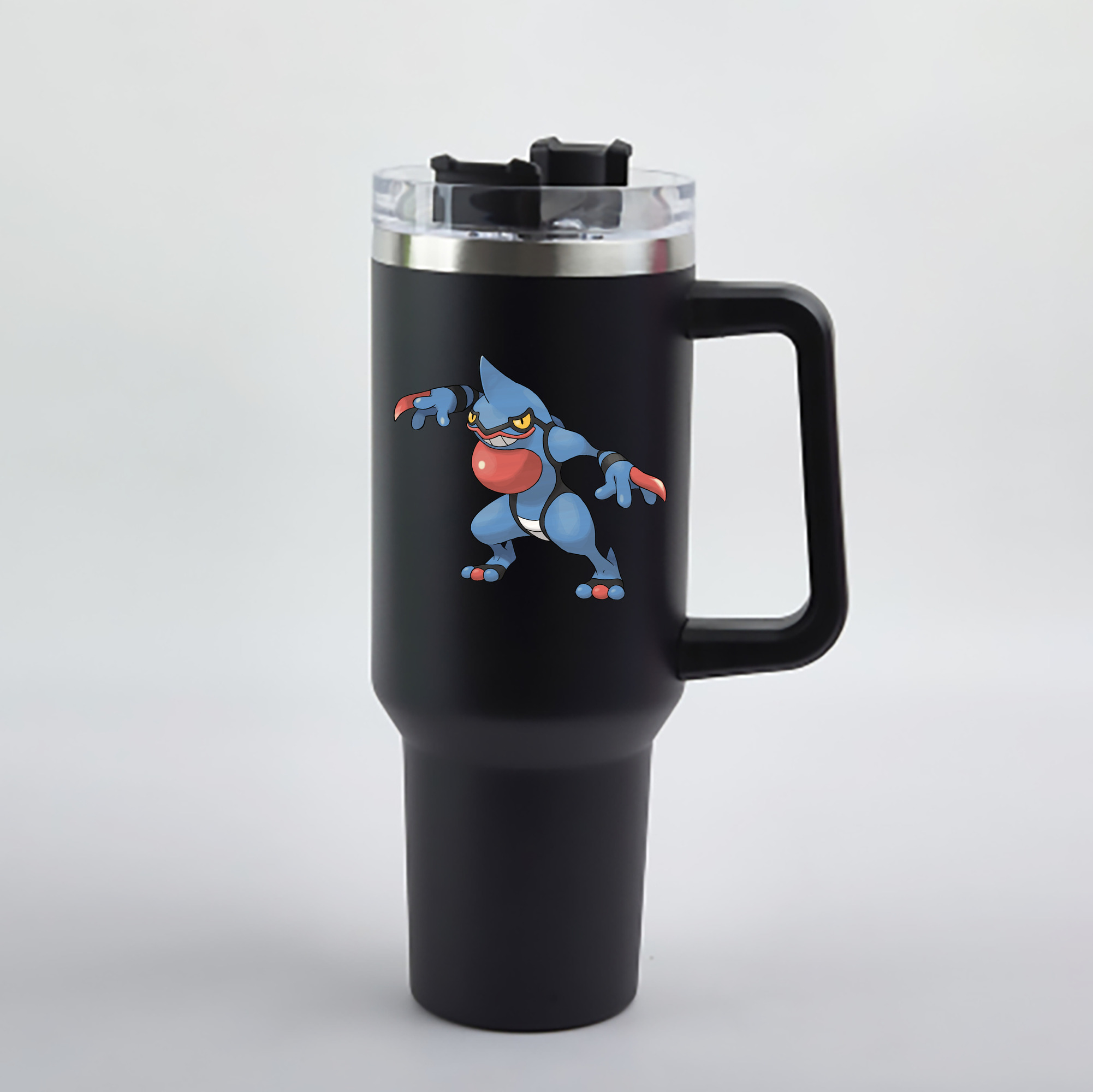 （画像用） ポケットモンスター Pokémon 1200mL車用タンブラー - クリスタルステッカー（プラスチックストロー付き）
