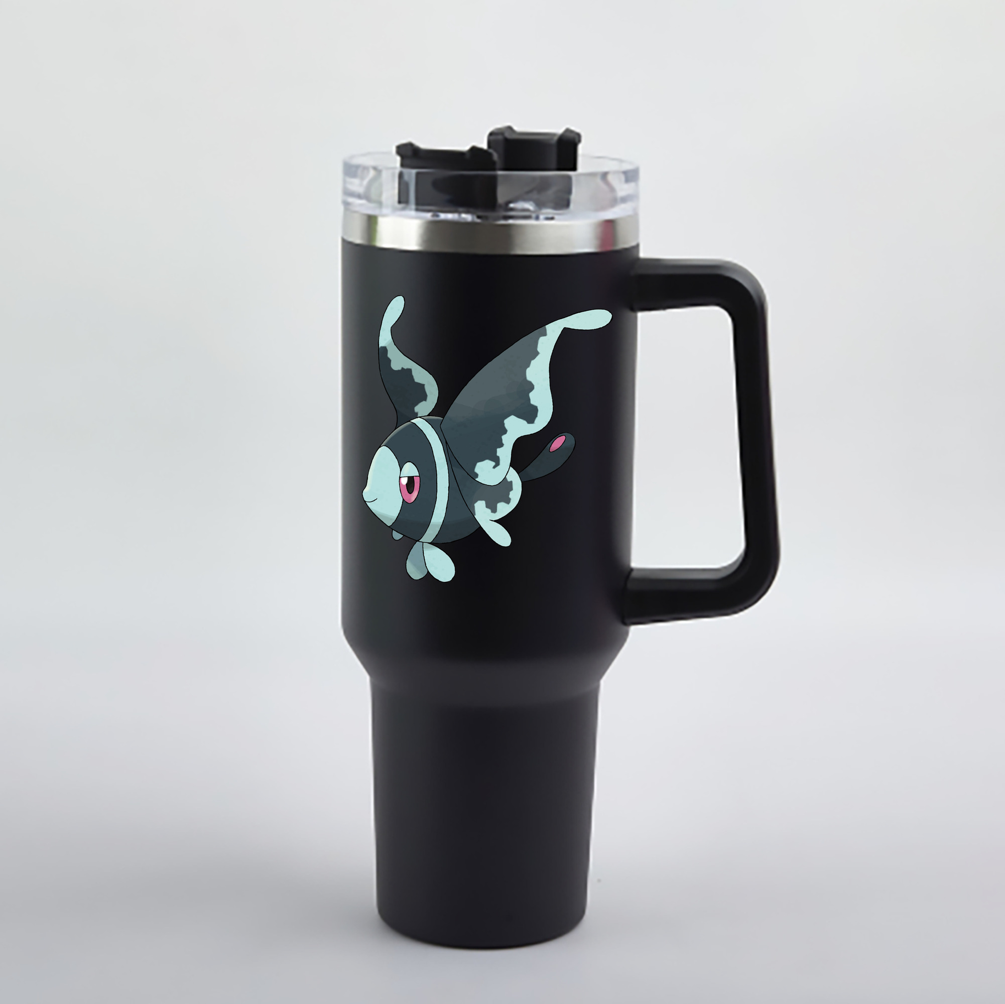 （画像用） ポケットモンスター Pokémon 1200mL車用タンブラー - クリスタルステッカー（プラスチックストロー付き）