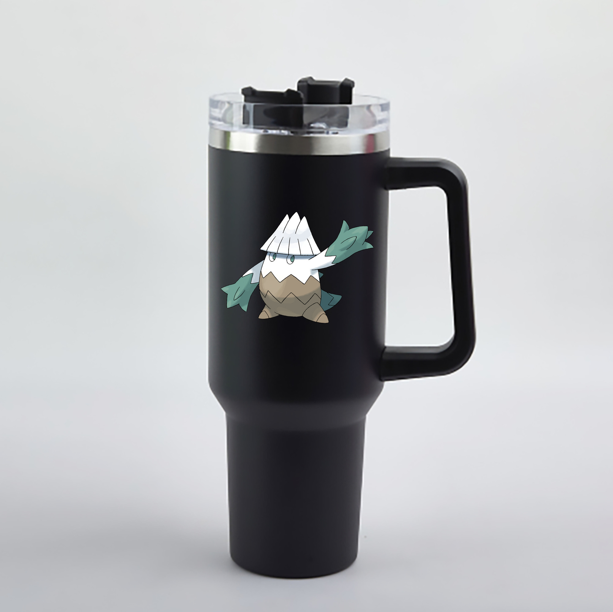 （画像用） ポケットモンスター Pokémon 1200mL車用タンブラー - クリスタルステッカー（プラスチックストロー付き）