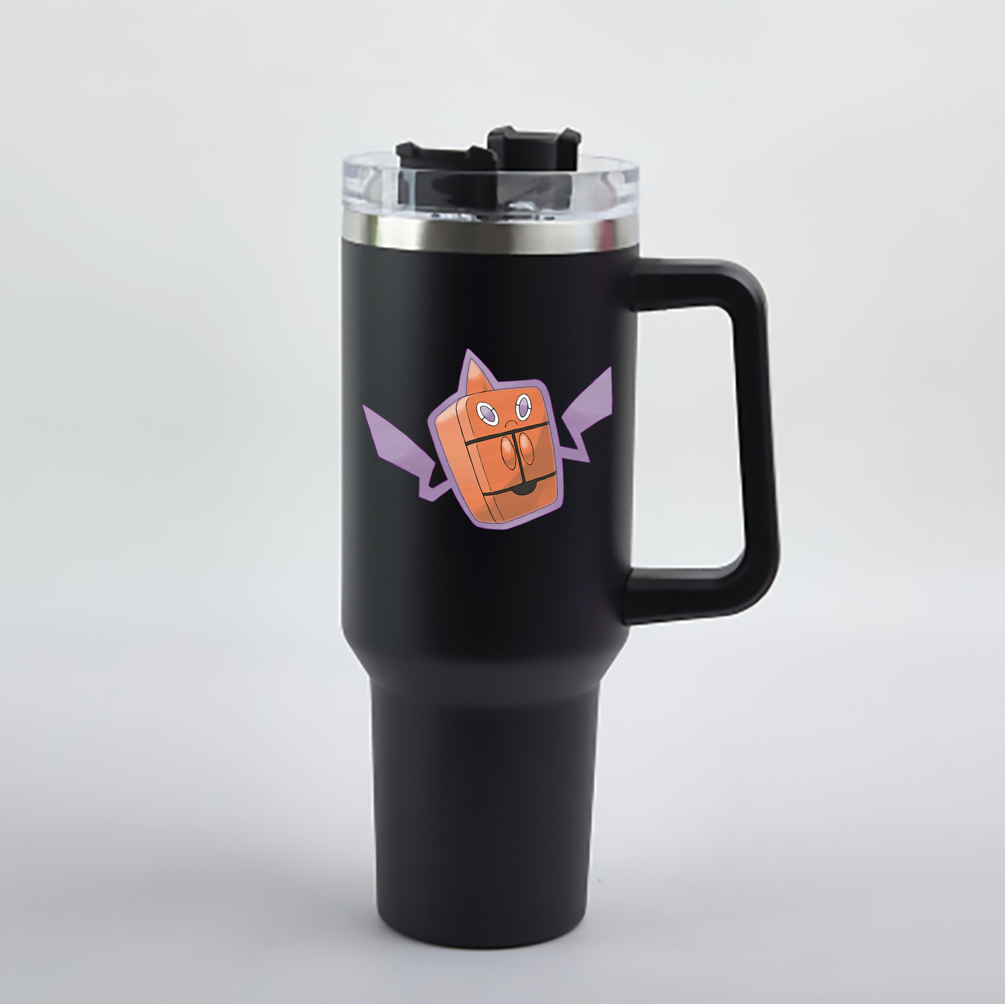 （画像用） ポケットモンスター Pokémon 1200mL車用タンブラー - クリスタルステッカー（プラスチックストロー付き）