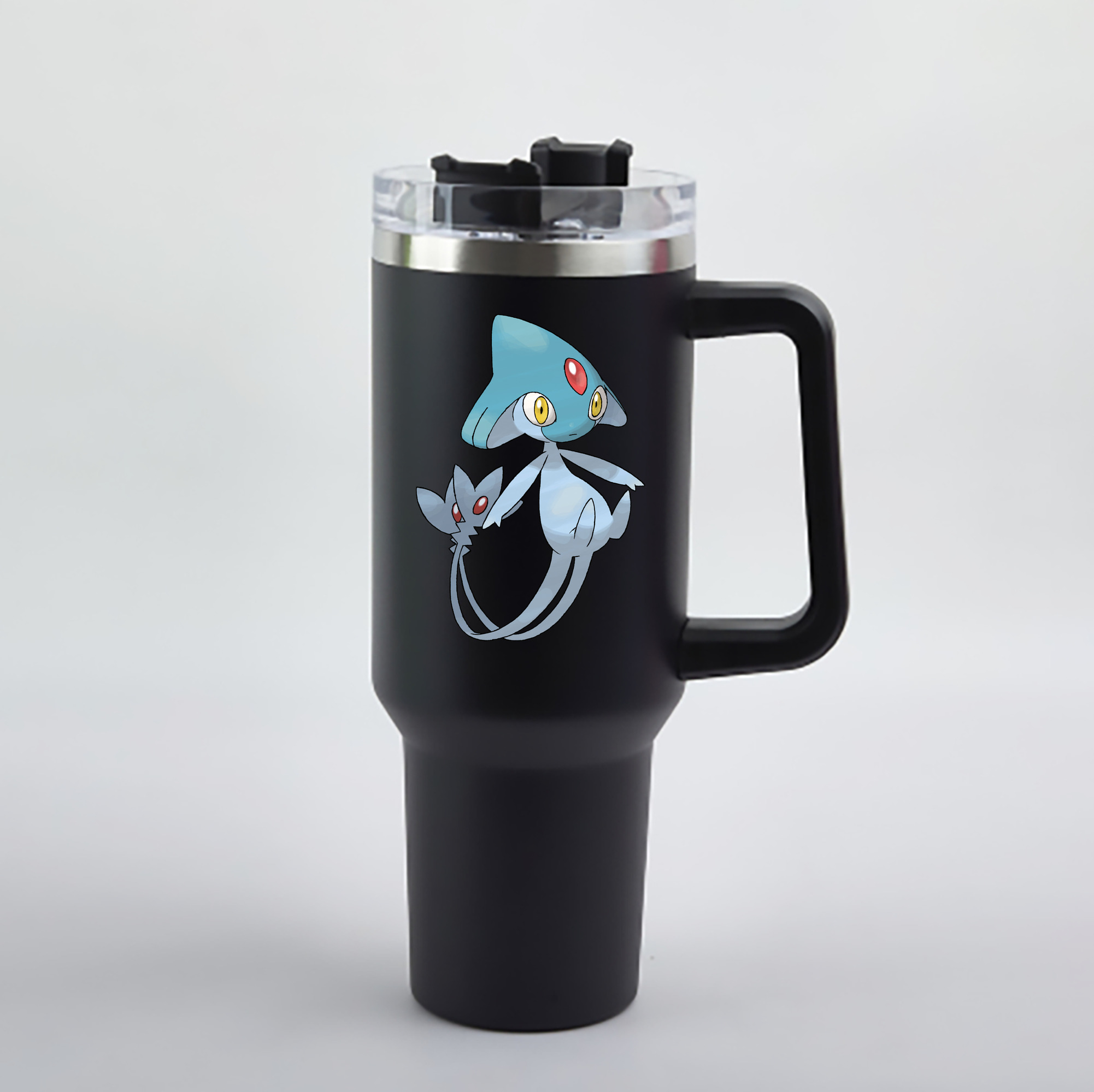（画像用） ポケットモンスター Pokémon 1200mL車用タンブラー - クリスタルステッカー（プラスチックストロー付き）