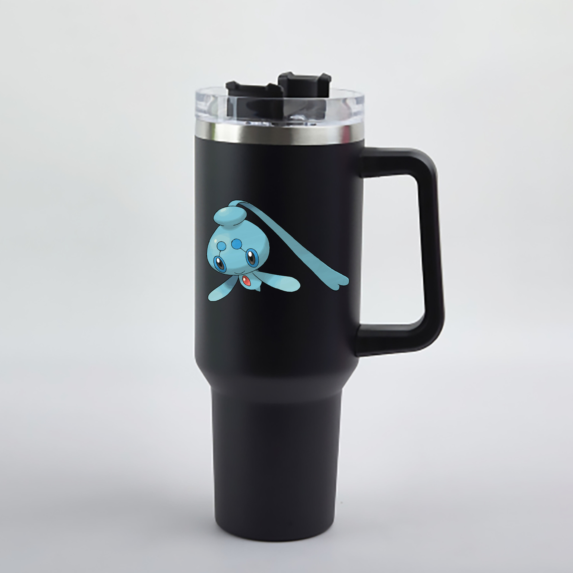 （画像用） ポケットモンスター Pokémon 1200mL車用タンブラー - クリスタルステッカー（プラスチックストロー付き）