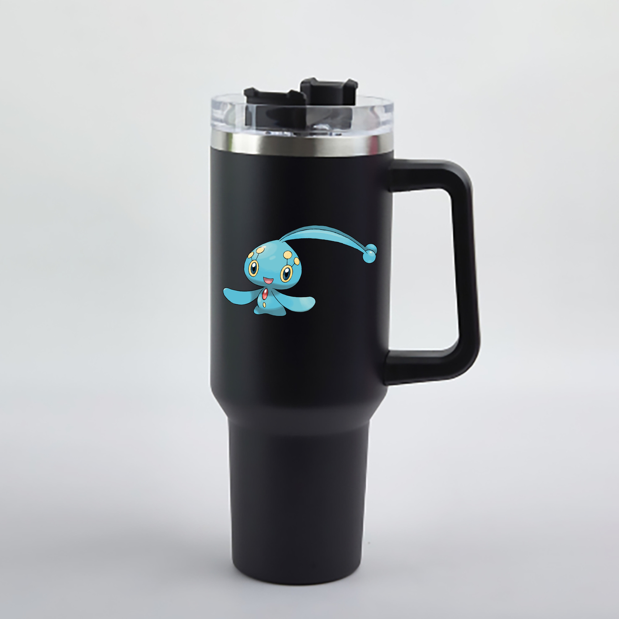 （画像用） ポケットモンスター Pokémon 1200mL車用タンブラー - クリスタルステッカー（プラスチックストロー付き）