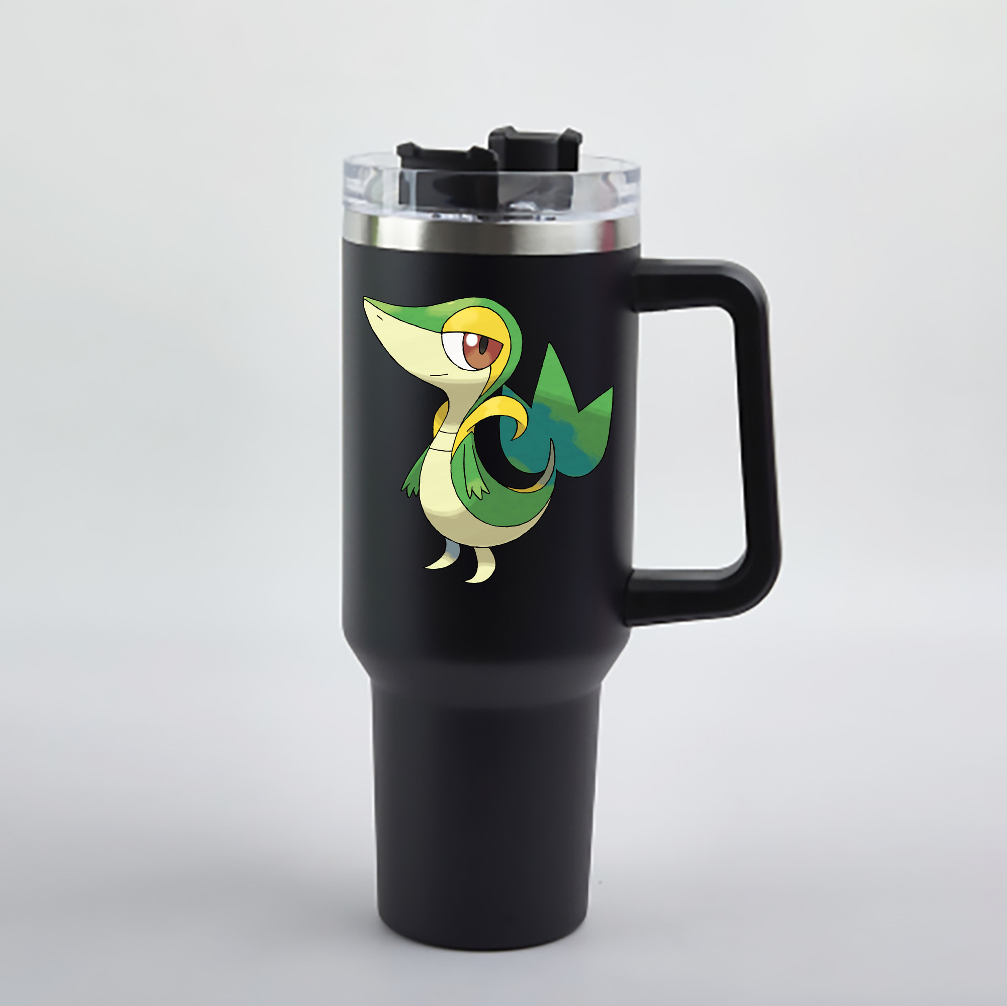 （画像用） ポケットモンスター Pokémon 1200mL車用タンブラー - クリスタルステッカー（プラスチックストロー付き）