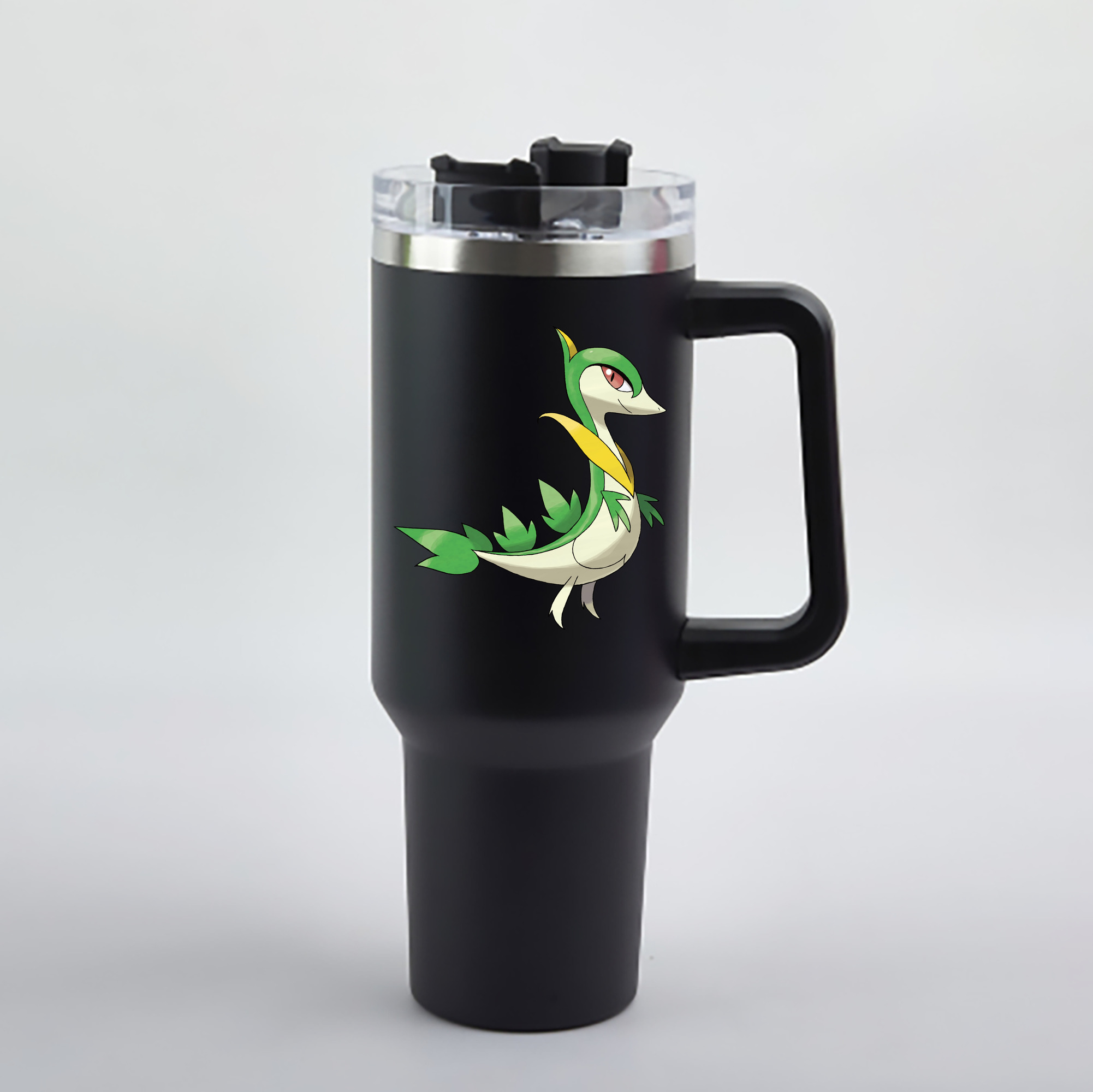 （画像用） ポケットモンスター Pokémon 1200mL車用タンブラー - クリスタルステッカー（プラスチックストロー付き）