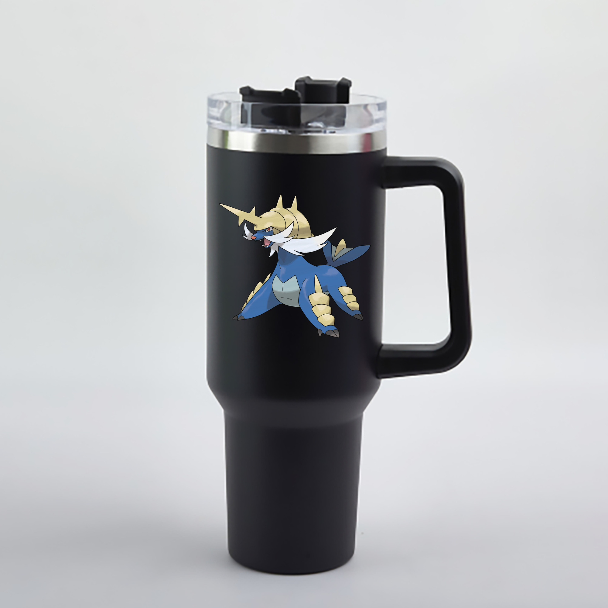 （画像用） ポケットモンスター Pokémon 1200mL車用タンブラー - クリスタルステッカー（プラスチックストロー付き）