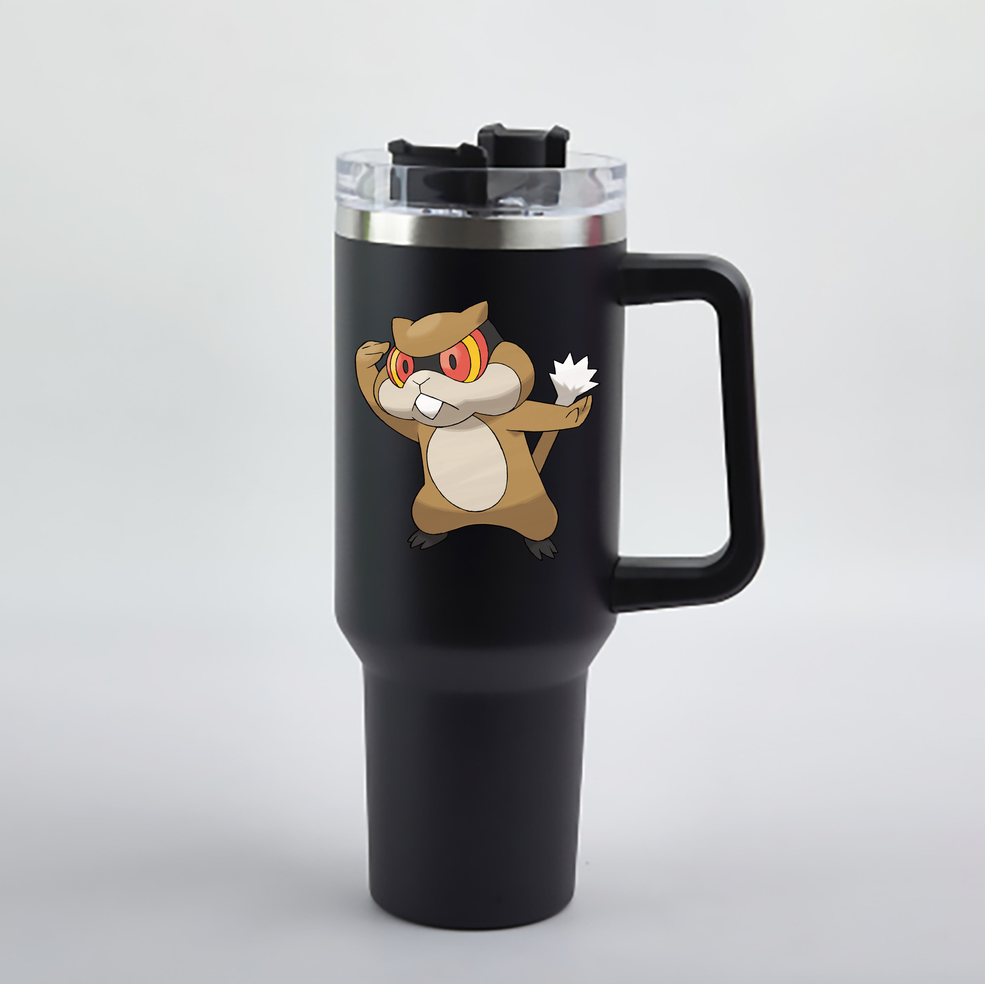 （画像用） ポケットモンスター Pokémon 1200mL車用タンブラー - クリスタルステッカー（プラスチックストロー付き）