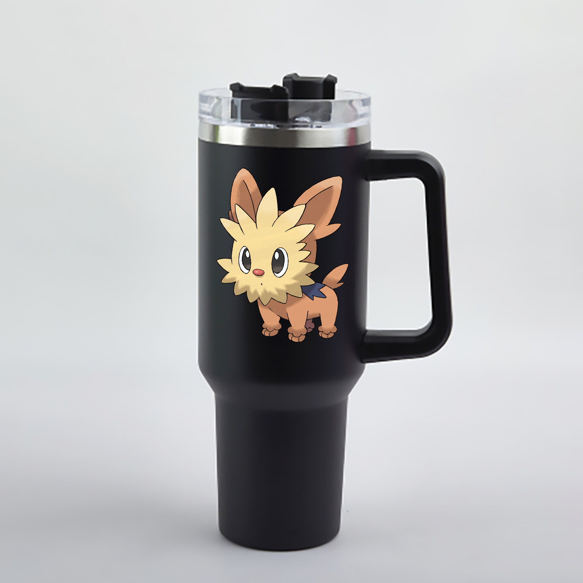 （画像用） ポケットモンスター Pokémon 1200mL車用タンブラー - クリスタルステッカー（プラスチックストロー付き）
