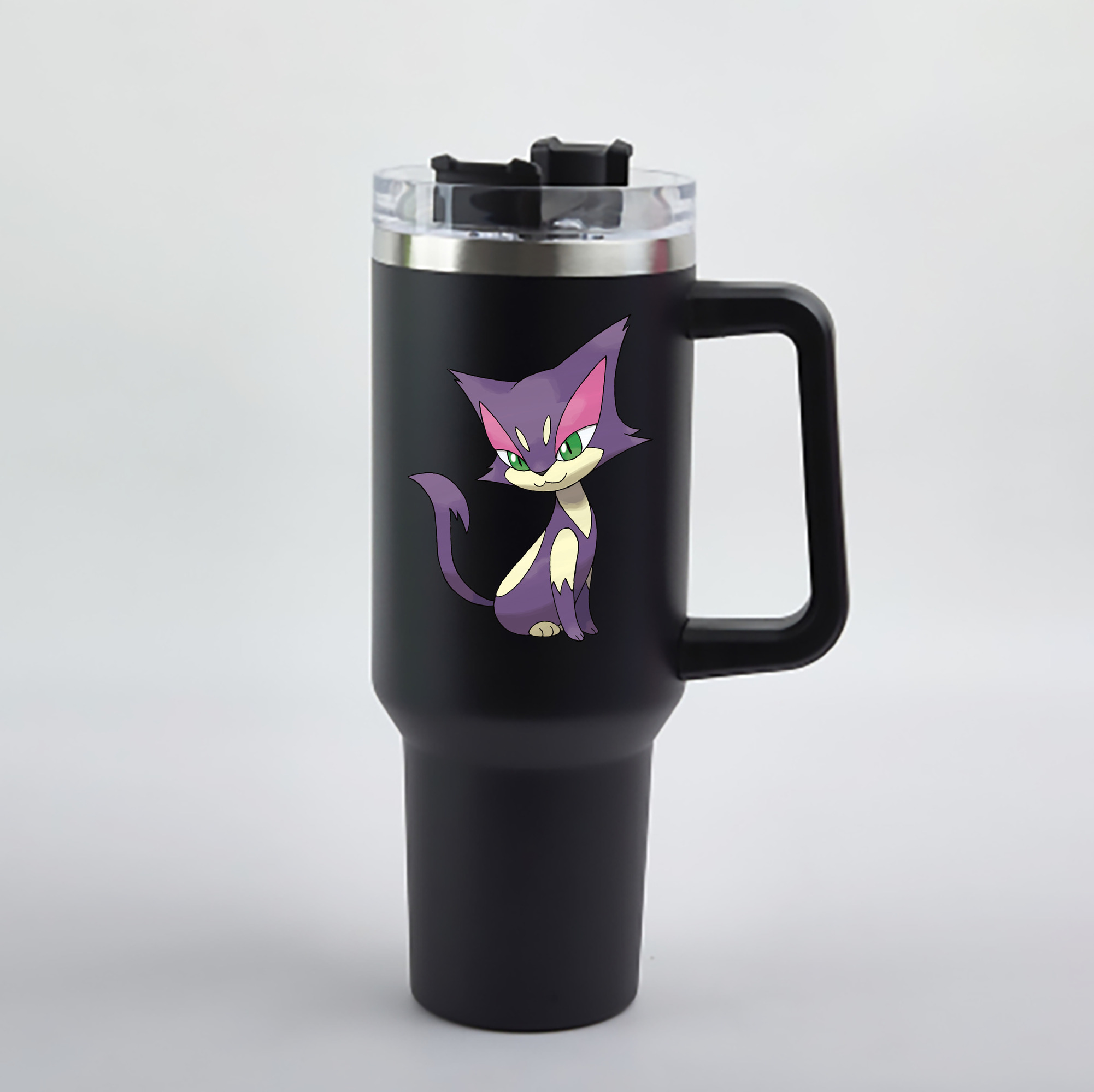 （画像用） ポケットモンスター Pokémon 1200mL車用タンブラー - クリスタルステッカー（プラスチックストロー付き）
